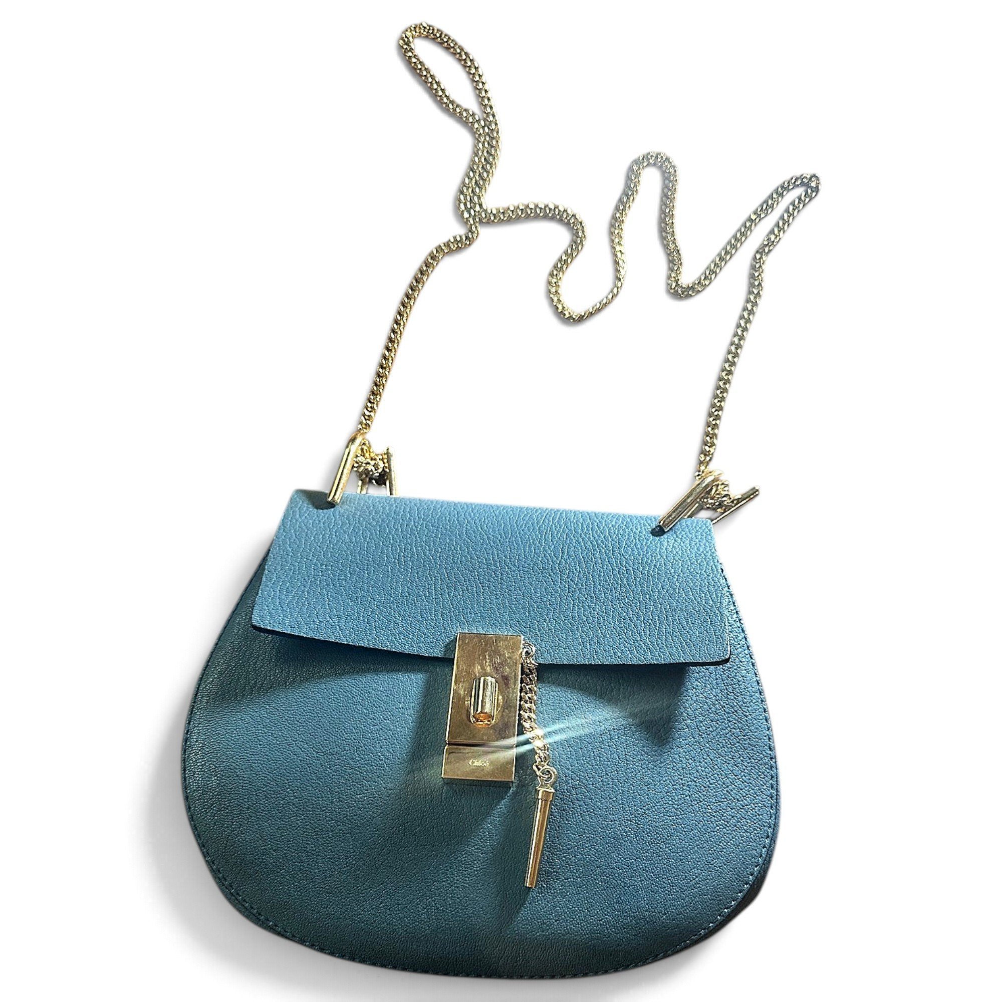 Drew leather handbag