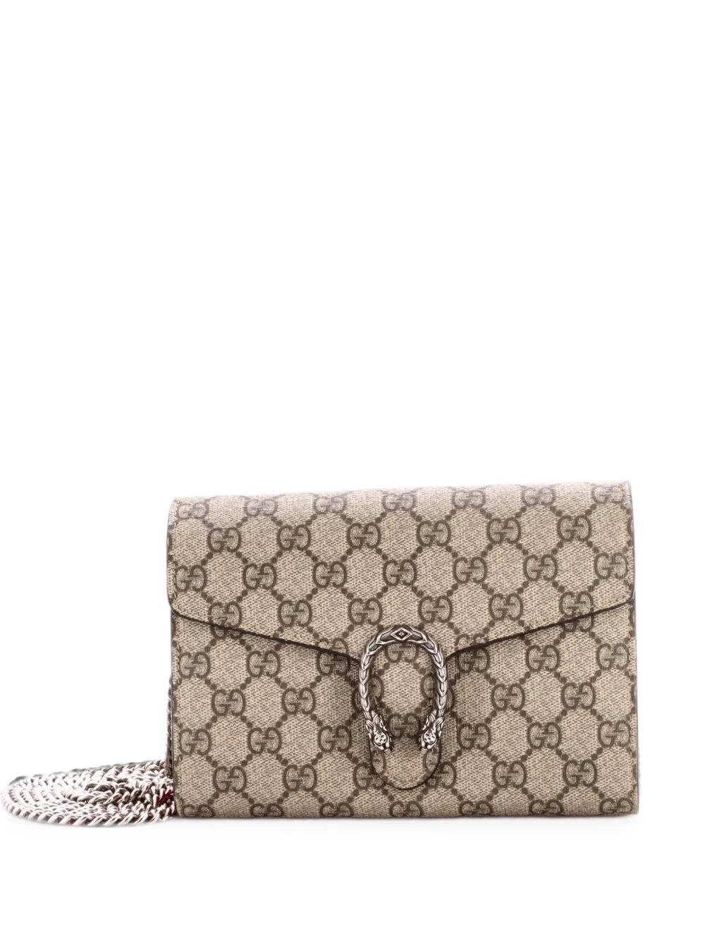 Dionysus Chain Wallet GG Coated Canvas Small crossbody bag