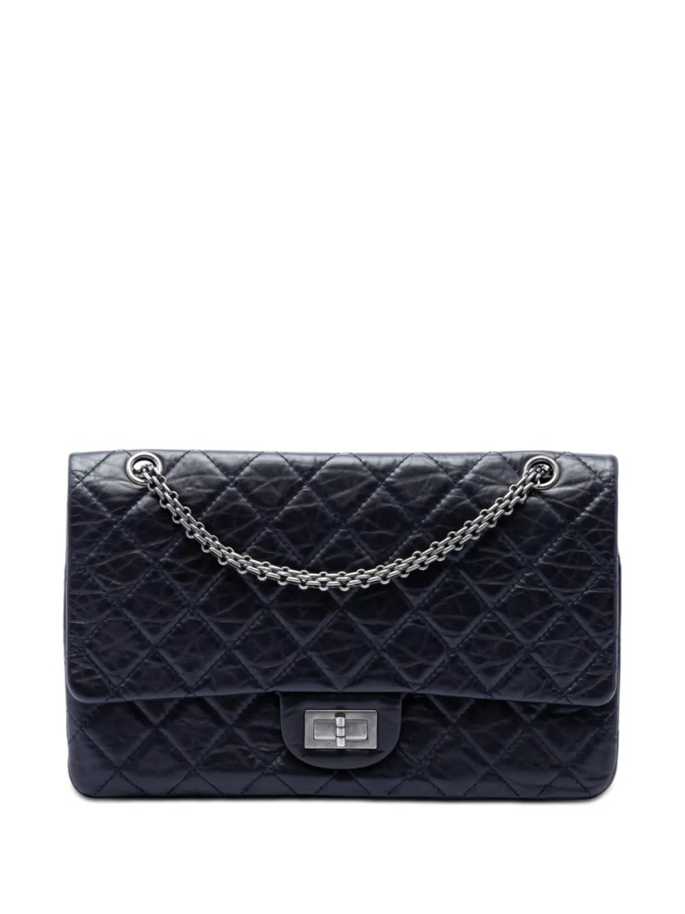 2010-2011 Quilted Aged Calfskin Reissue 2.55 Double Flap 227 shoulder bag