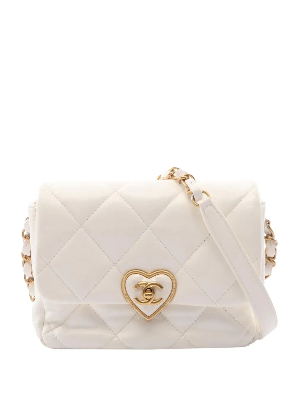 2021-2026 Mini Quilted Lambskin Acrylic Coco Love Flap crossbody bag