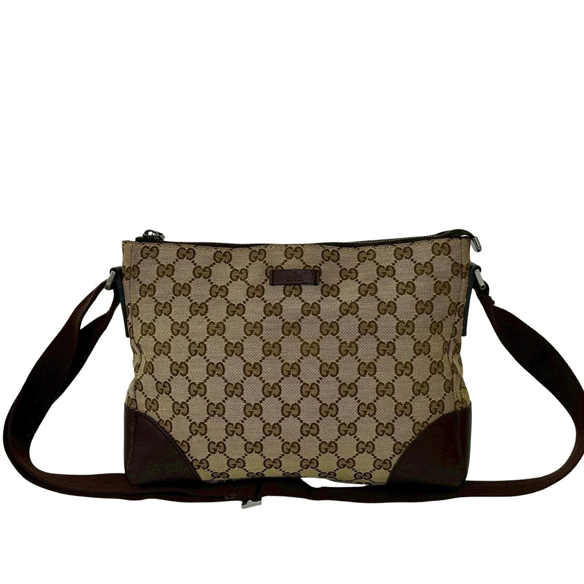 Gucci B leather crossbody bag