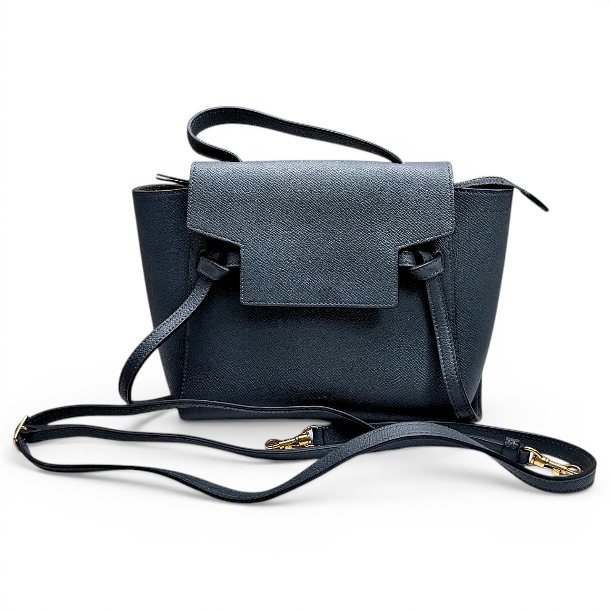 Belt leather handbag