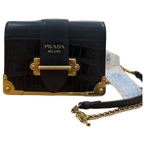 Cahier leather handbag