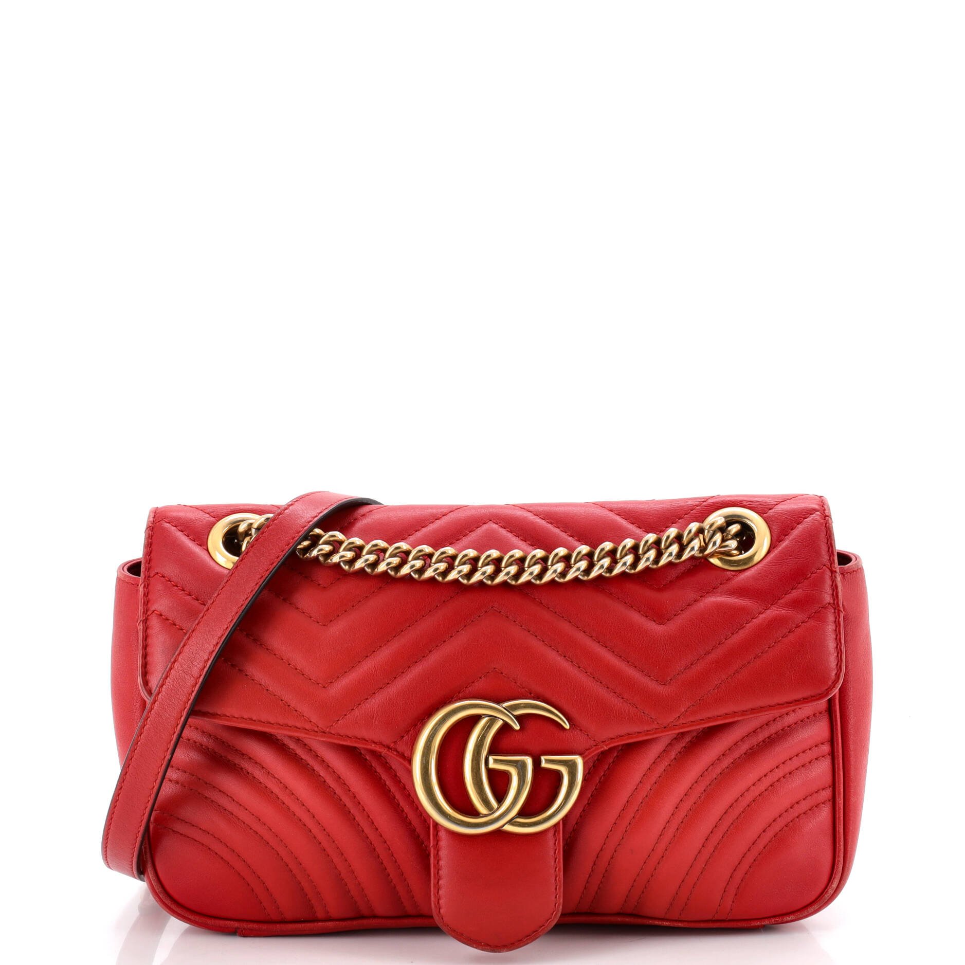 GG Marmont Flap Bag Matelasse Leather Medium