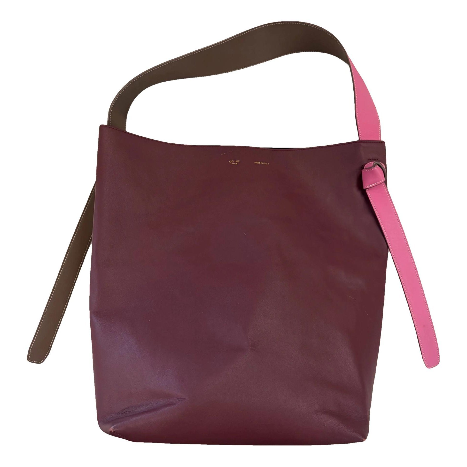 Twisted leather tote