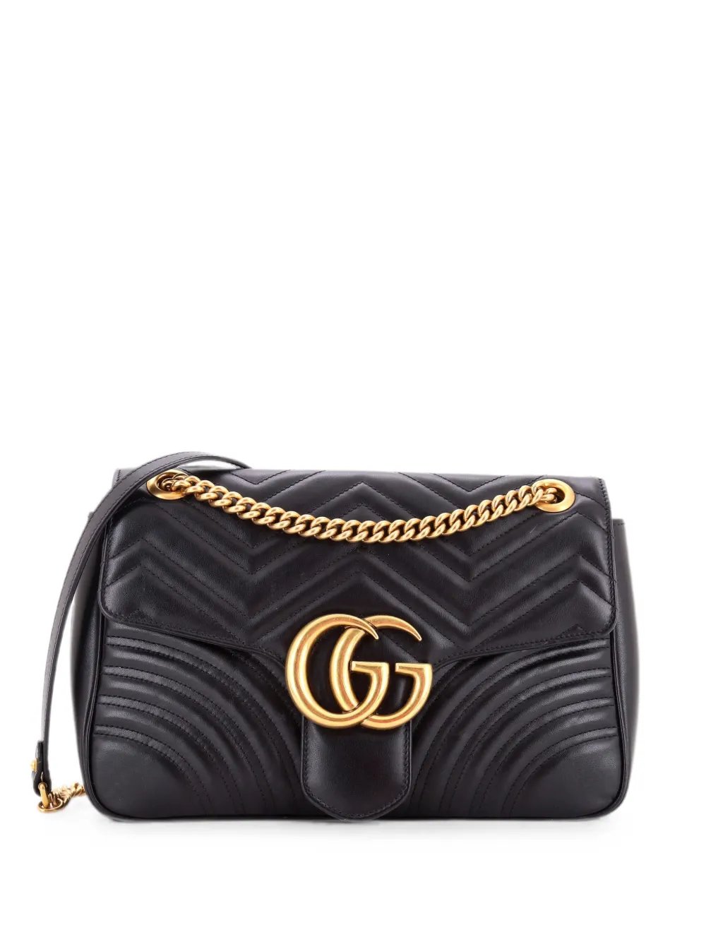 GG Marmont Flap Bag Matelasse Leather Large shoulder bag
