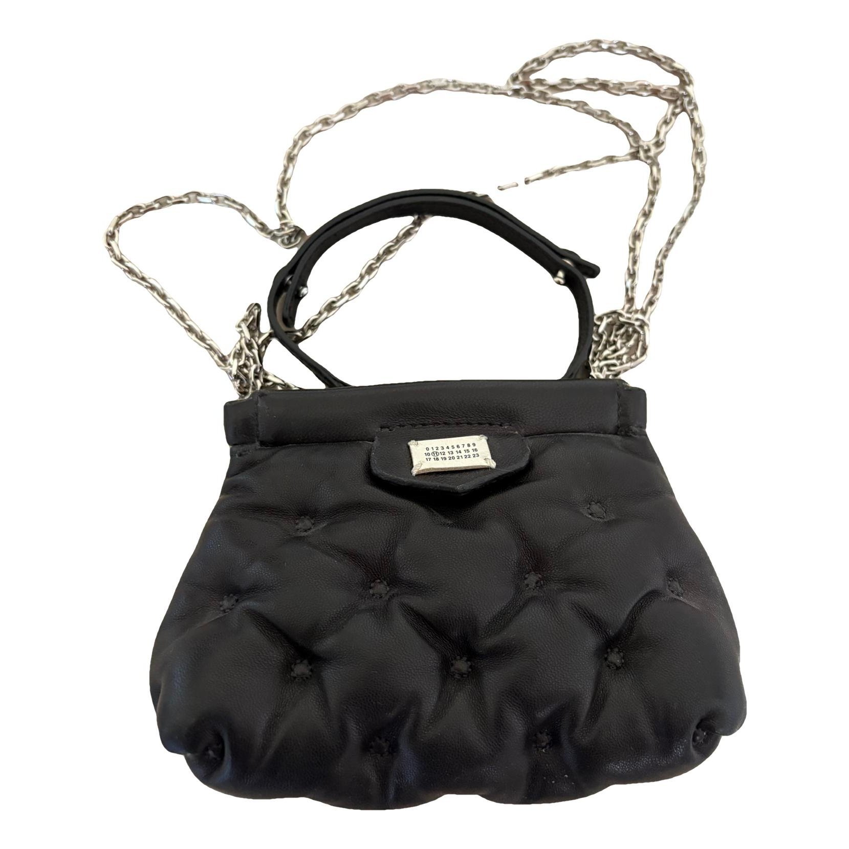 Leather clutch bag