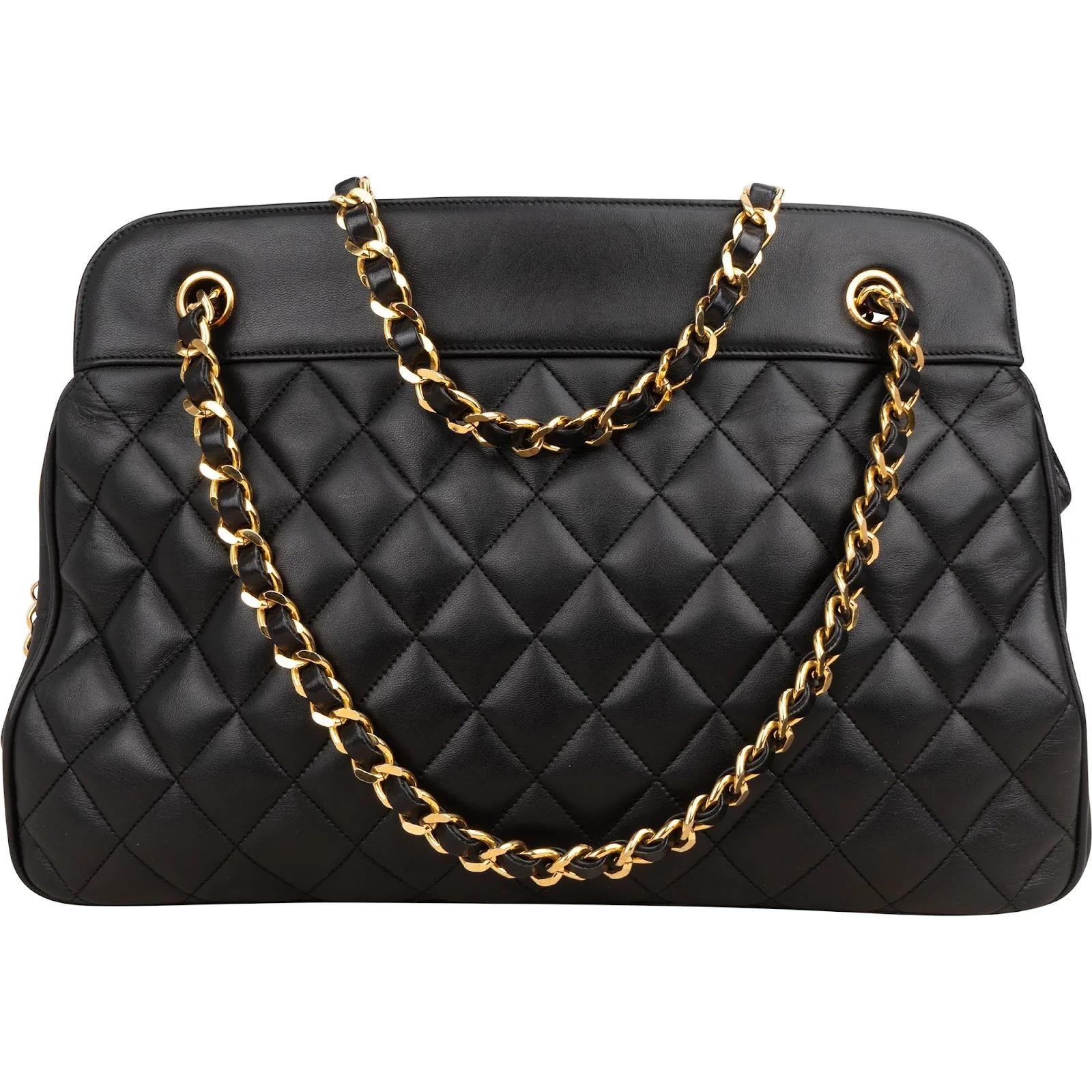 Vintage CC Chain leather handbag