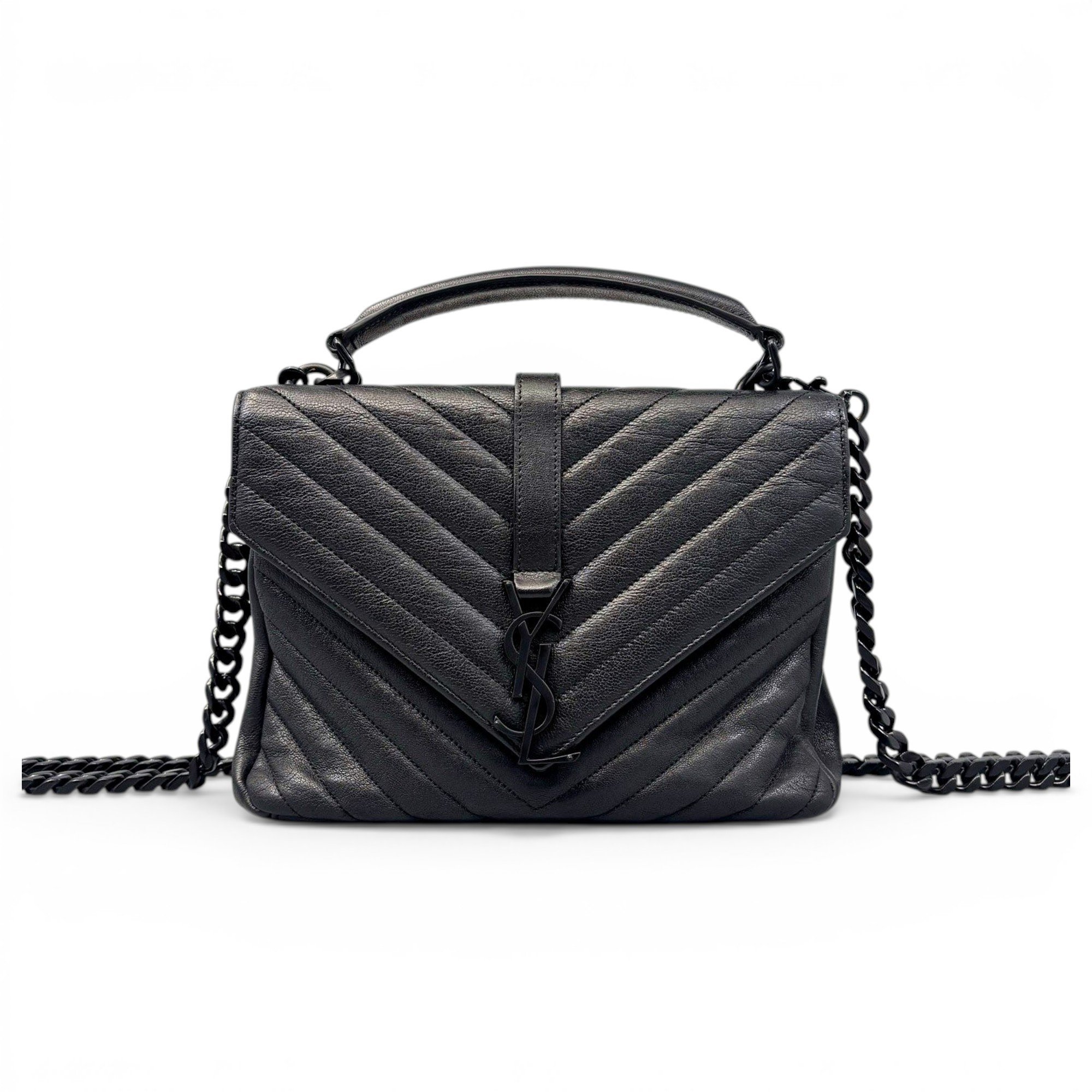 Collége monogramme leather handbag