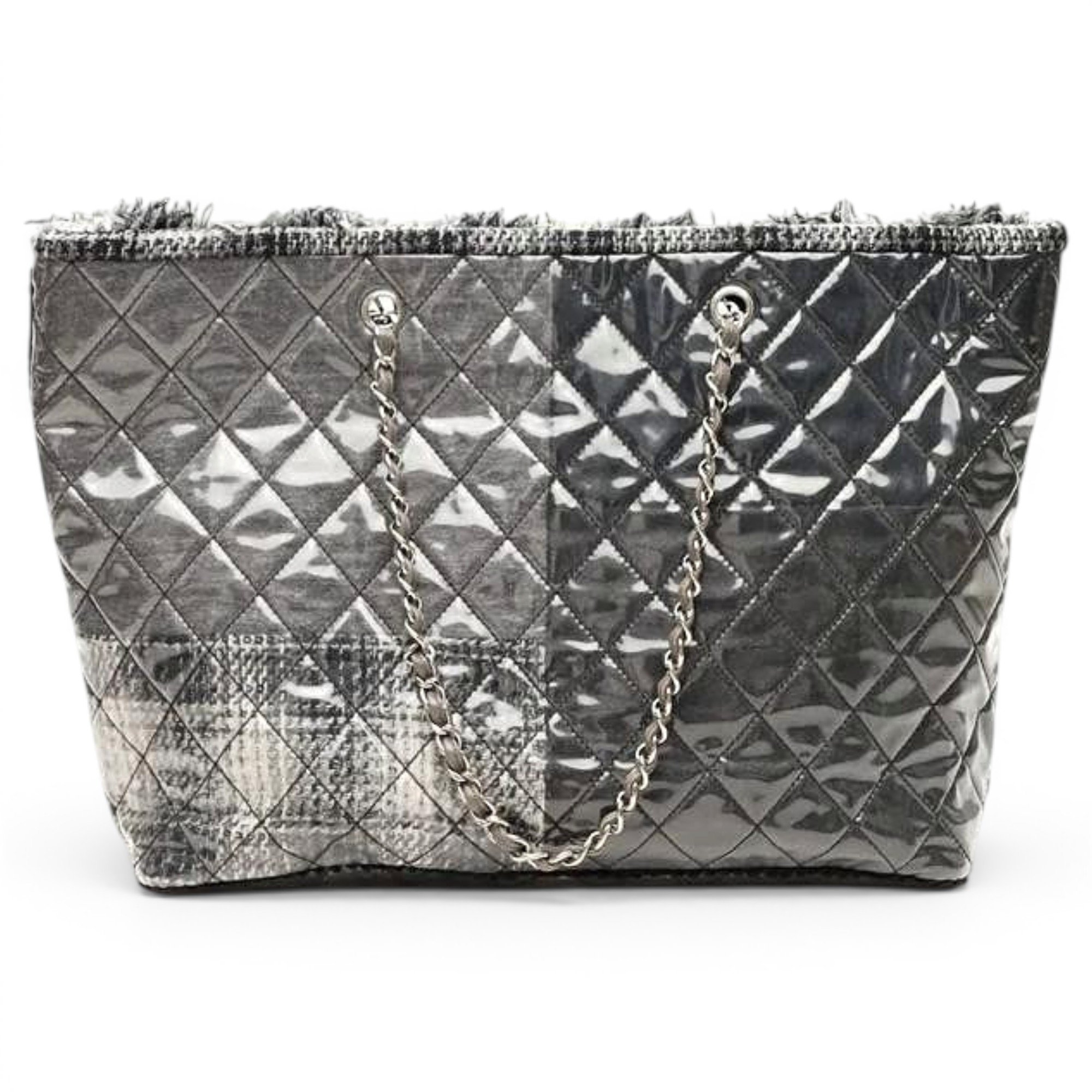Patent leather tote