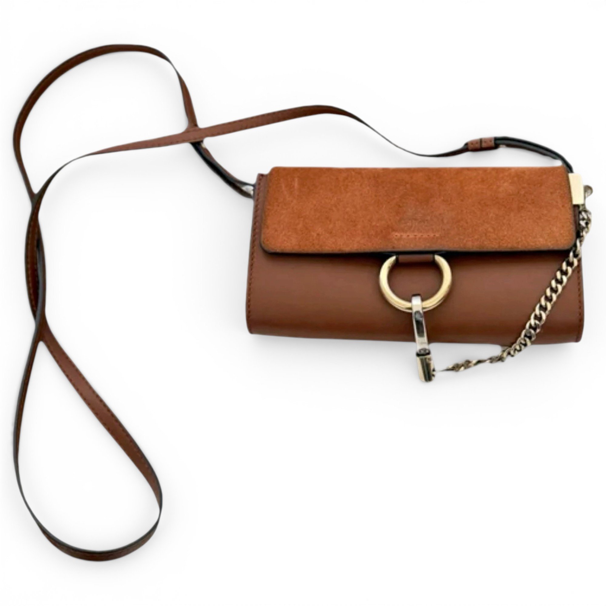 Faye leather crossbody bag