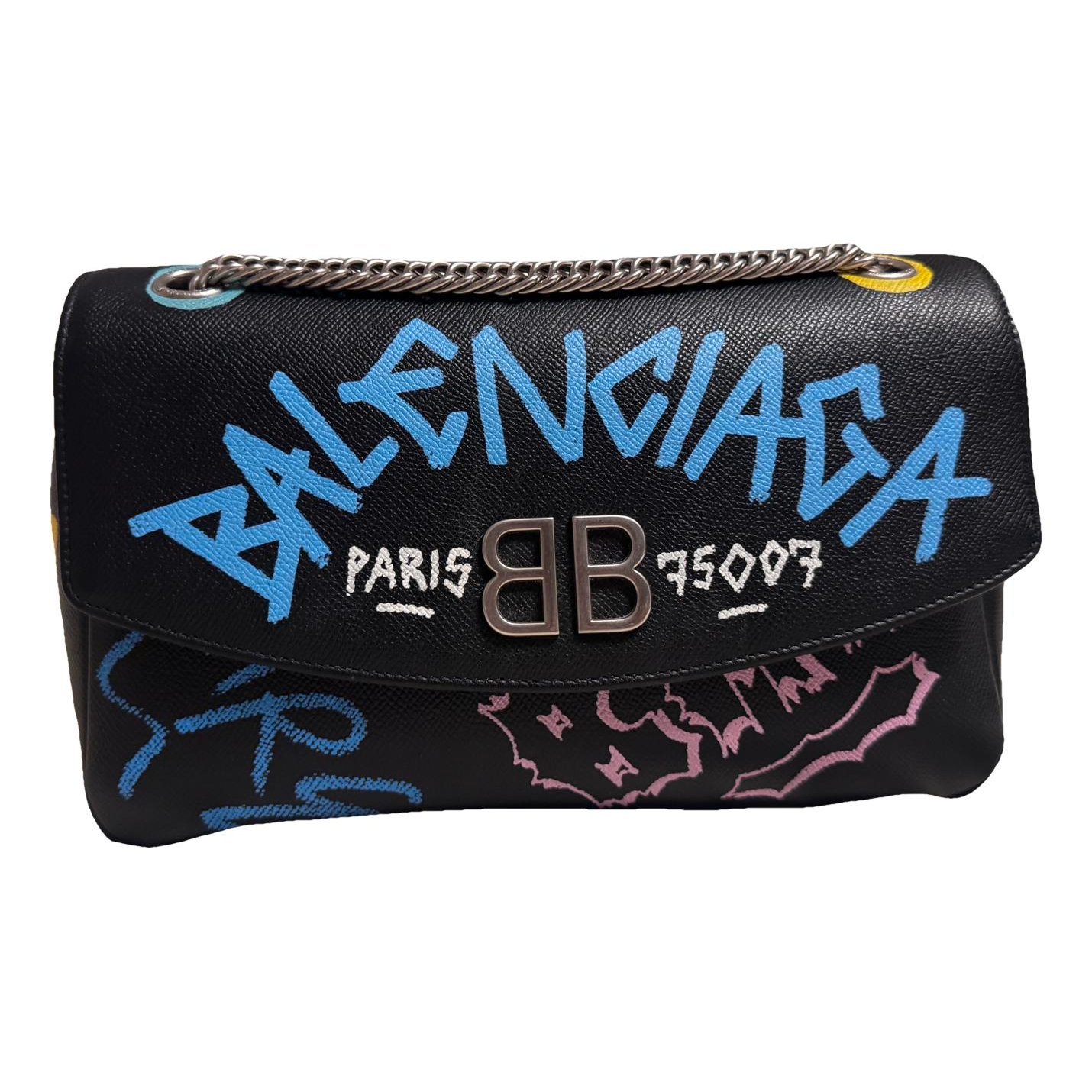 BB Round leather handbag