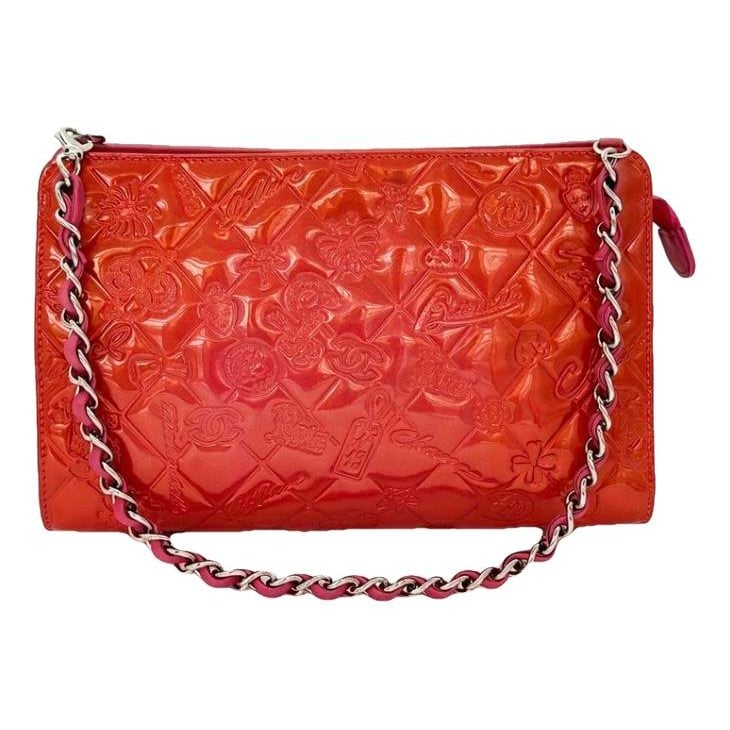 Patent leather handbag