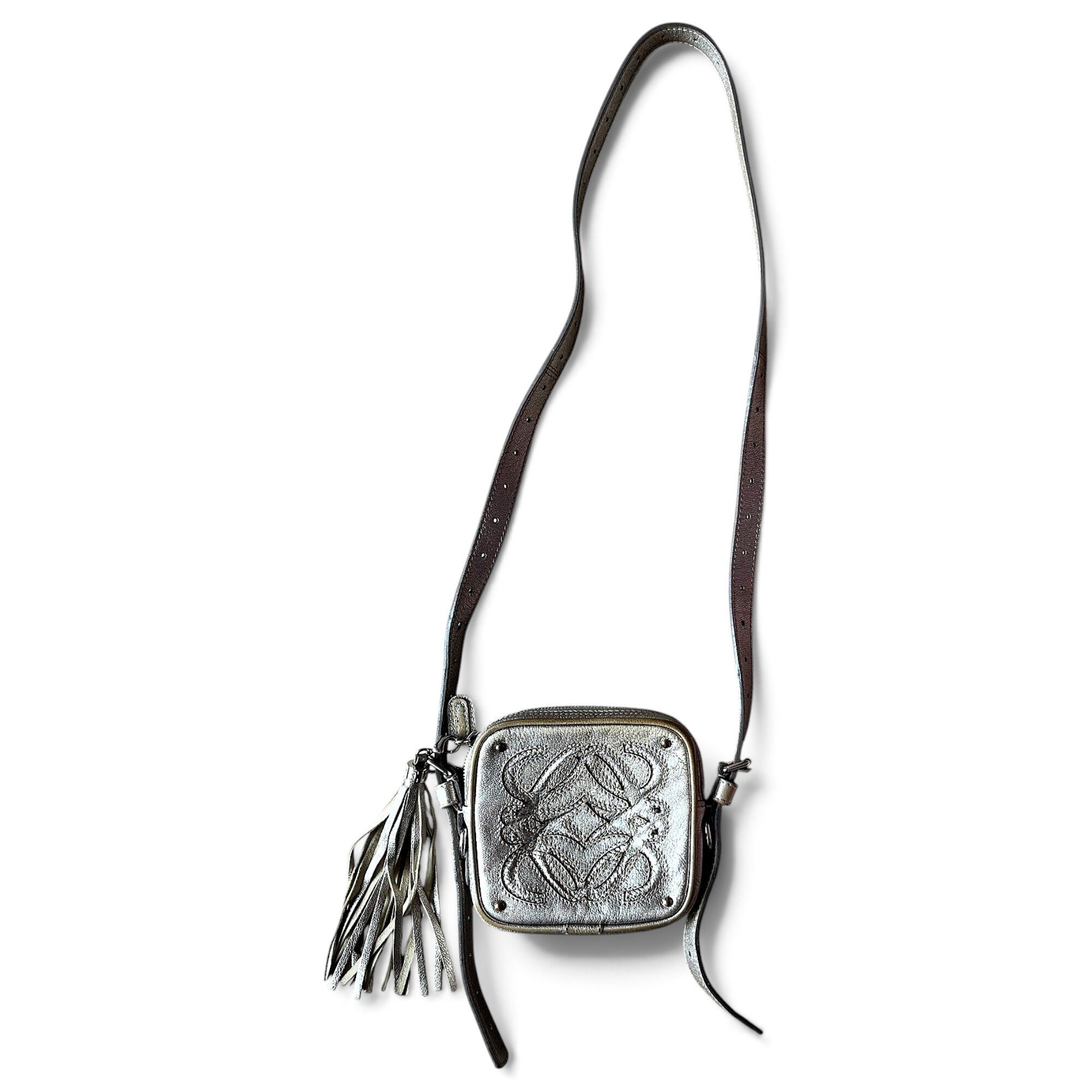 Heel leather crossbody bag