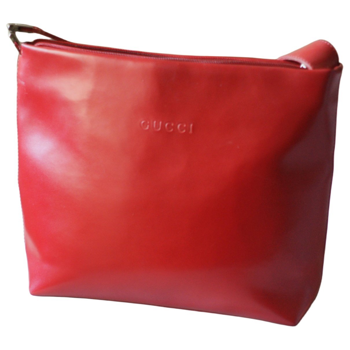 Leather clutch bag