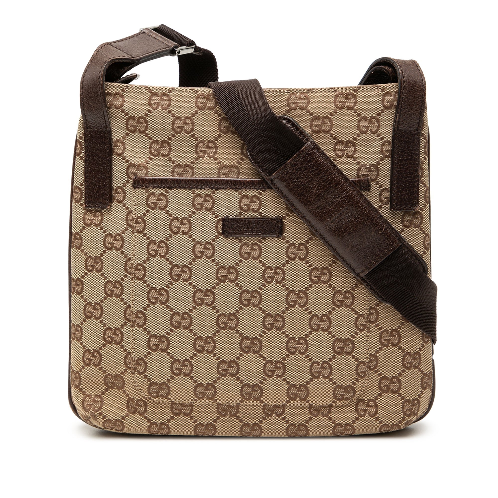 Gucci B leather crossbody bag