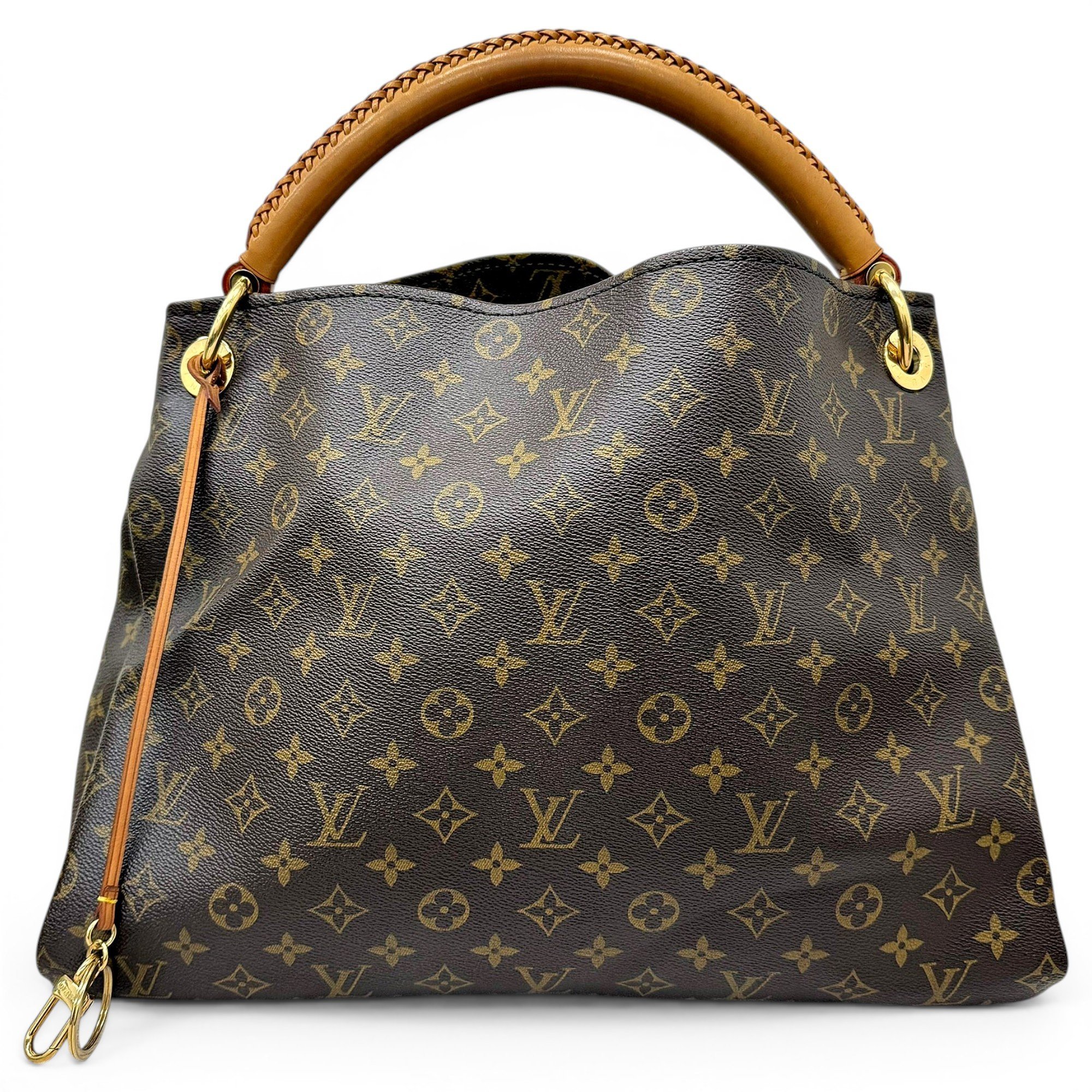 Artsy leather handbag