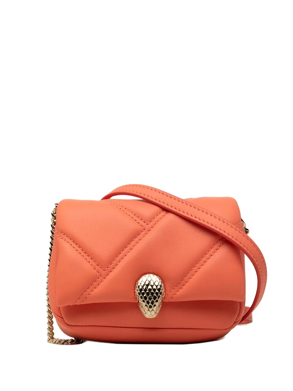 Bvlgari 2020-2021 Micro Leather Serpenti Cabochon crossbody bag