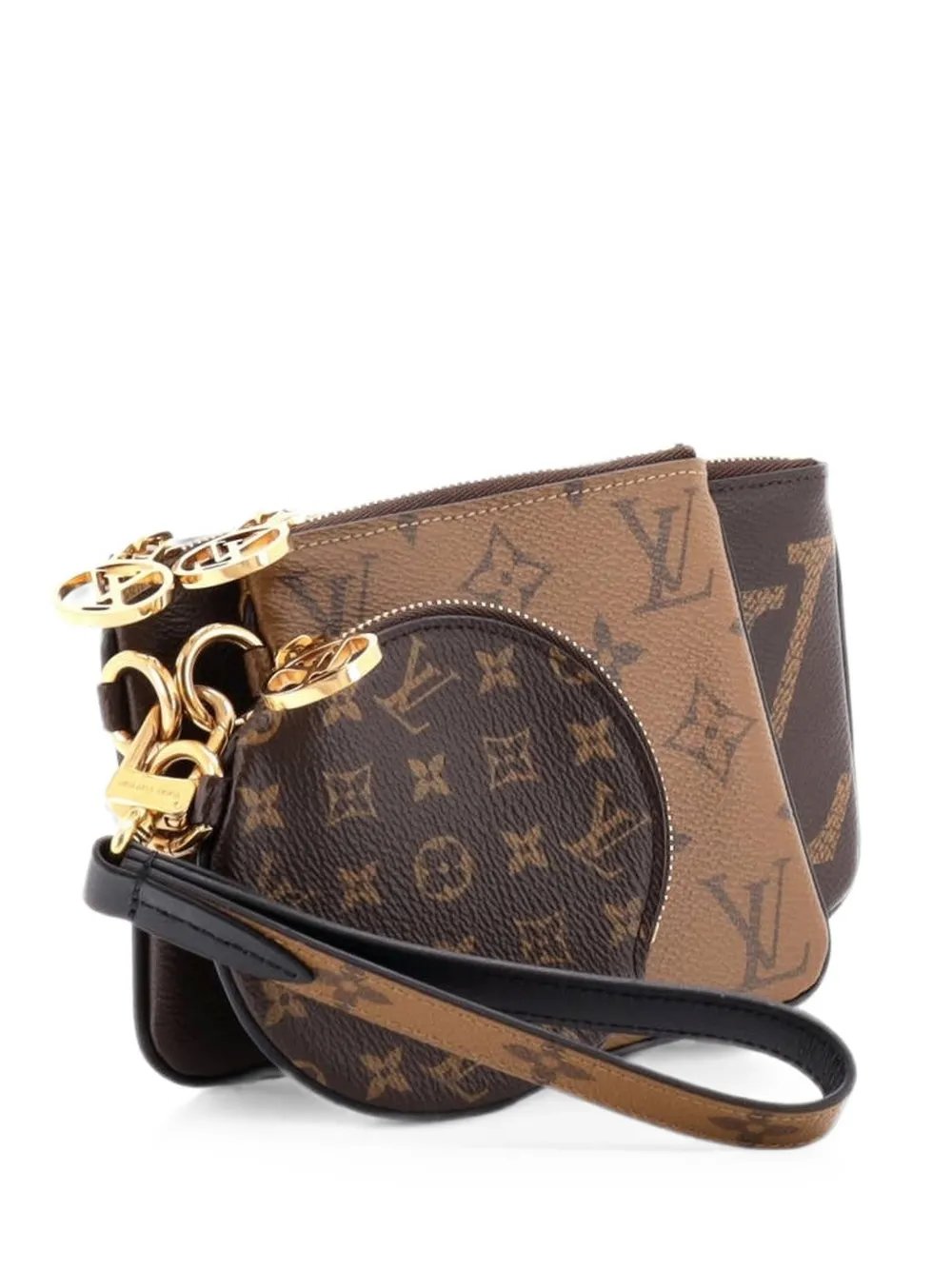 Trio Pouch Set Reverse Monogram Giant clutch bag