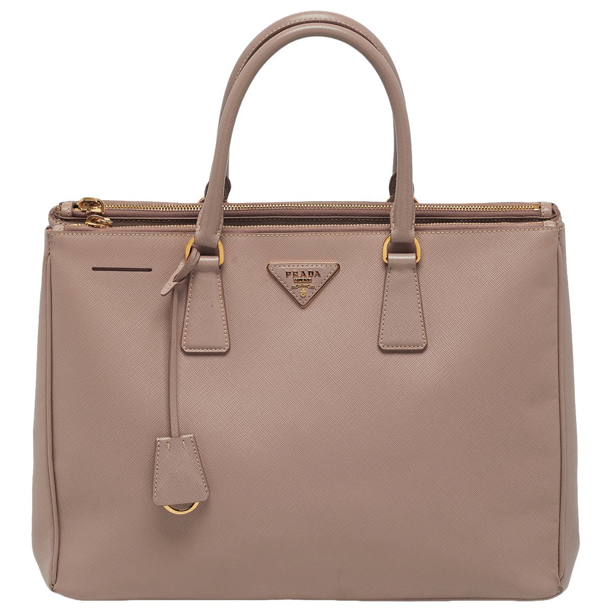 Double leather tote