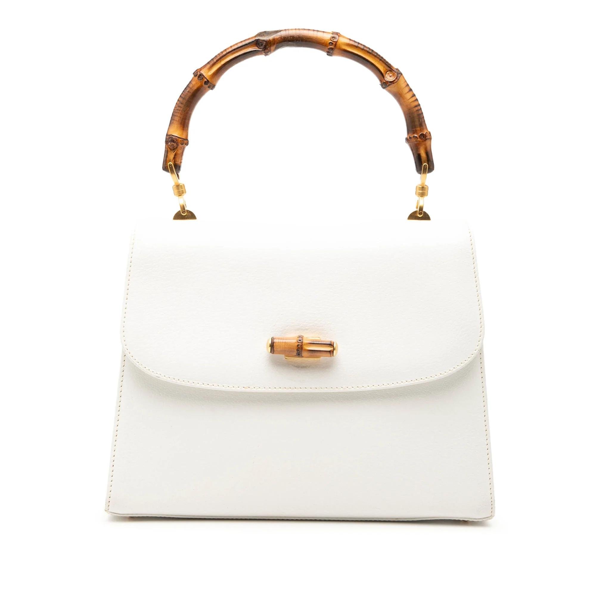 Bamboo pony-style calfskin handbag