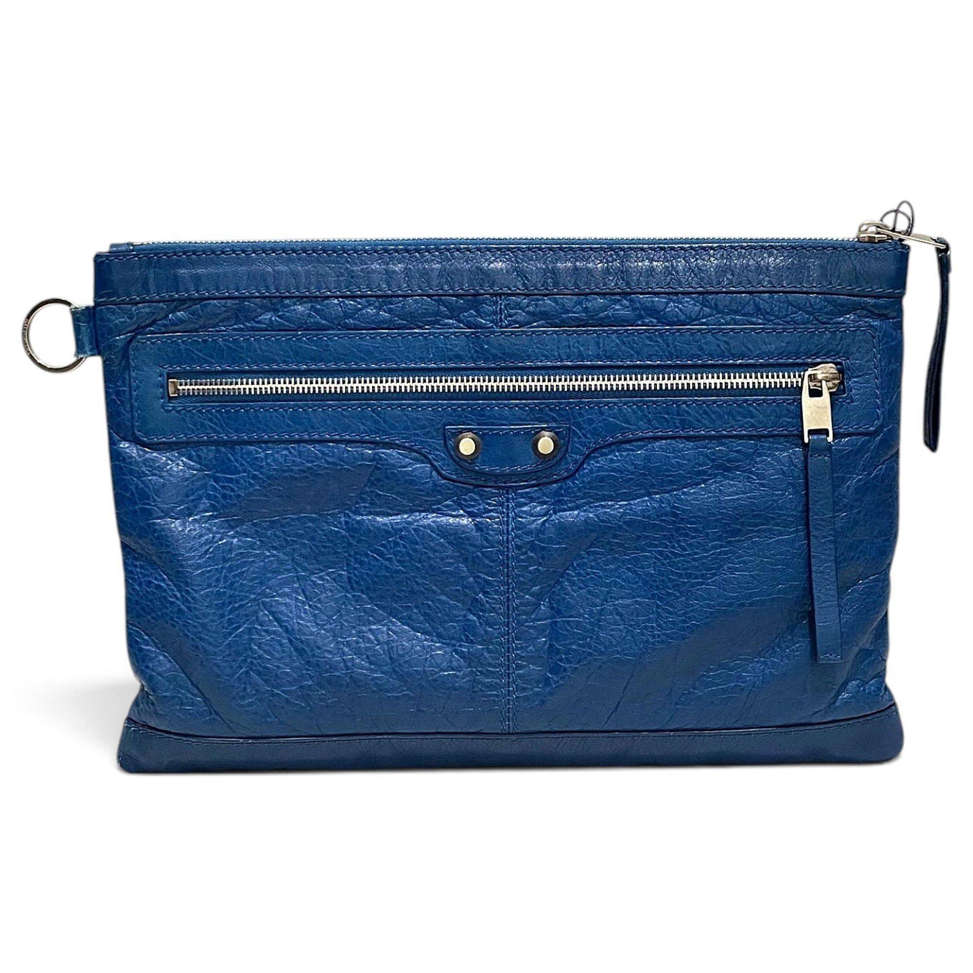 City Clip leather clutch bag