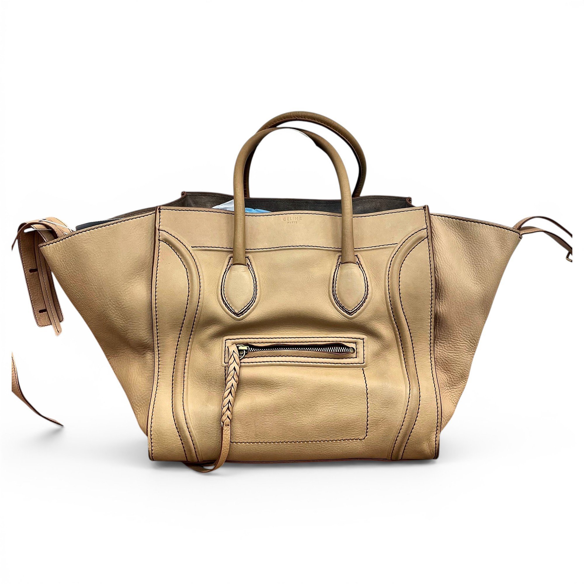 Luggage leather handbag