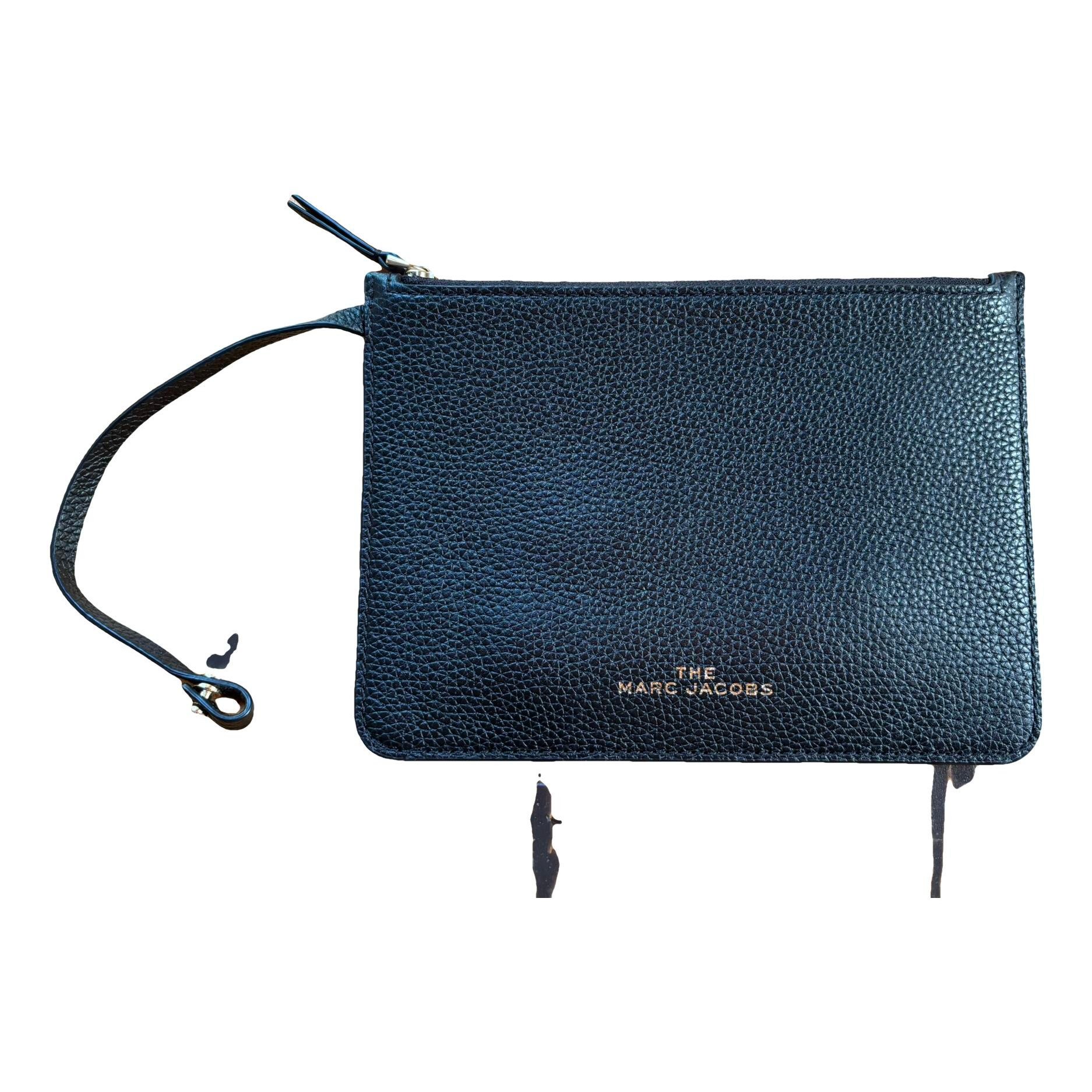 Leather clutch bag