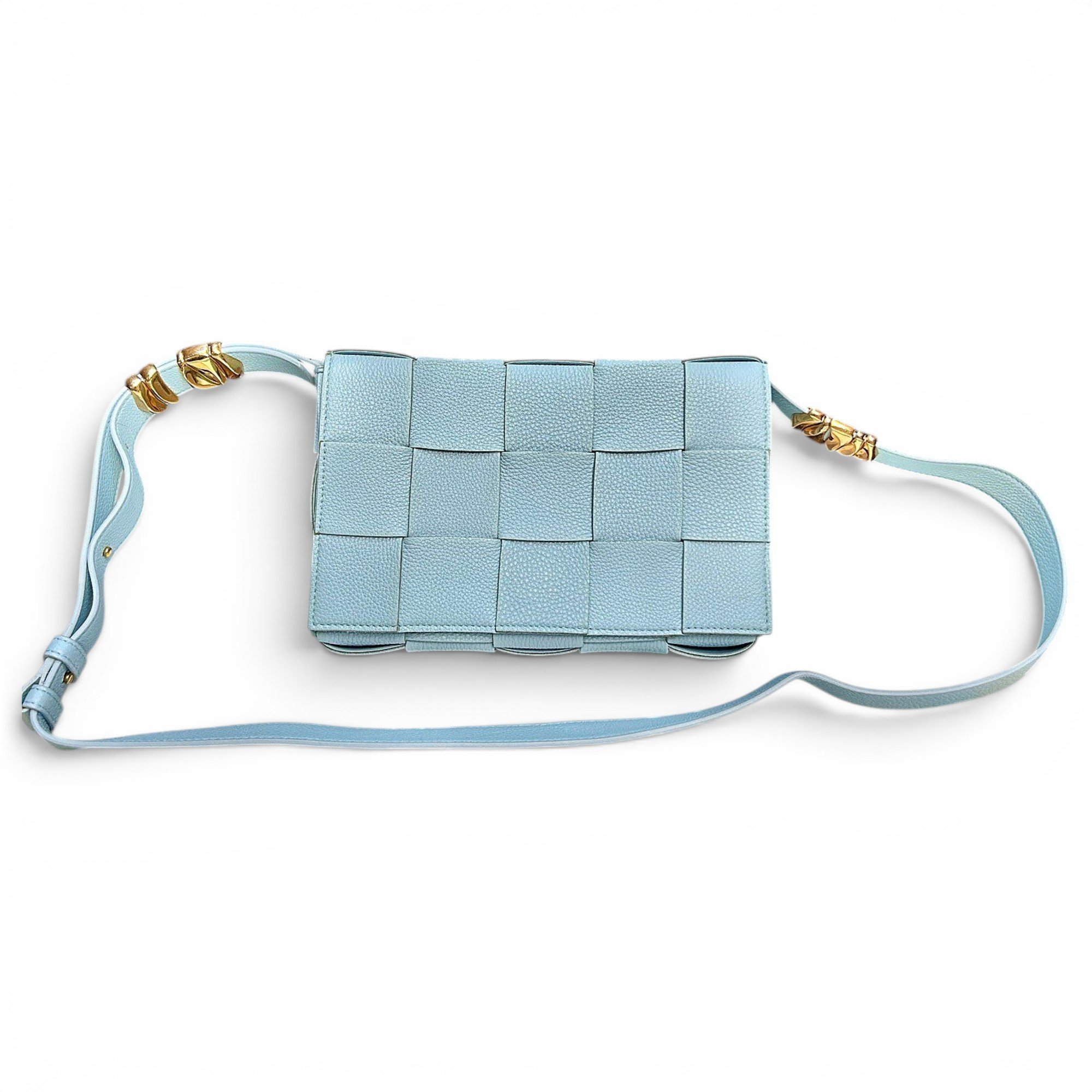 Cassette leather handbag