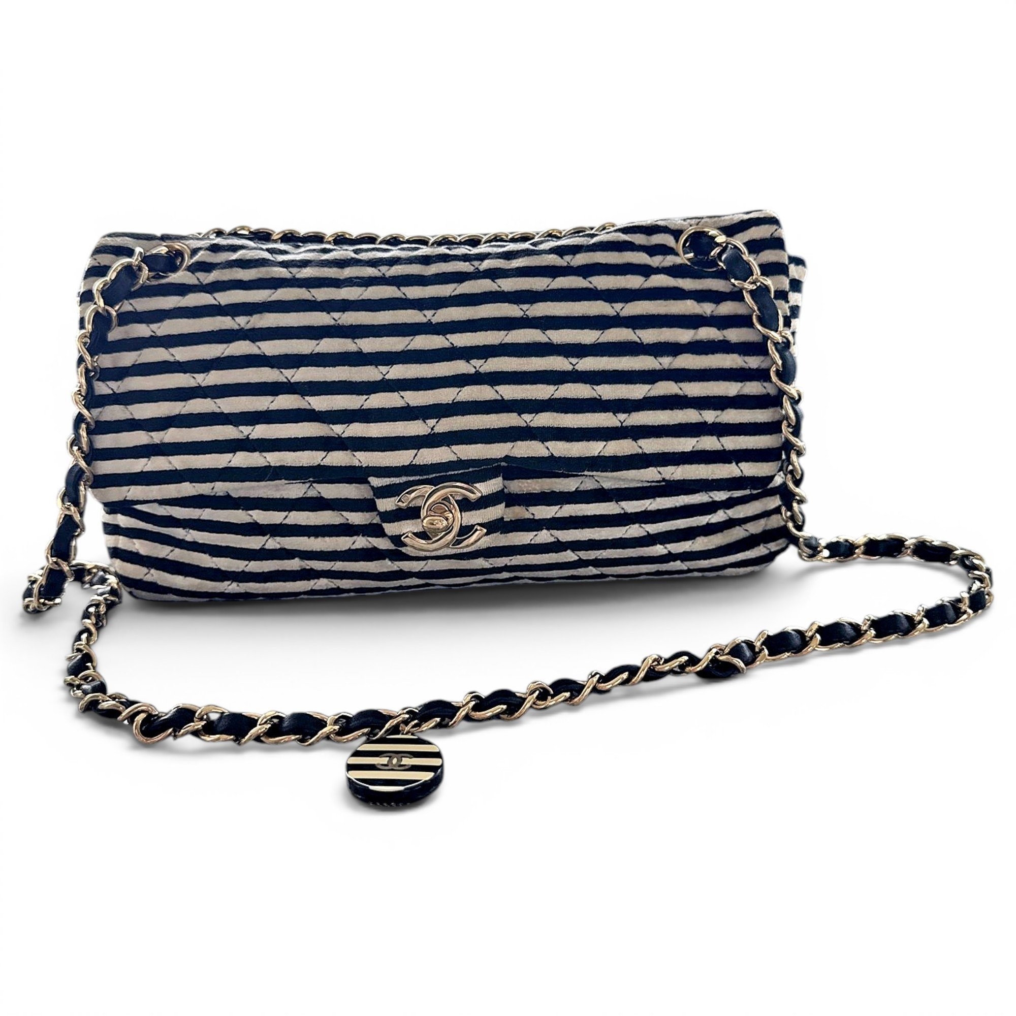2.55 Long velvet mini bag