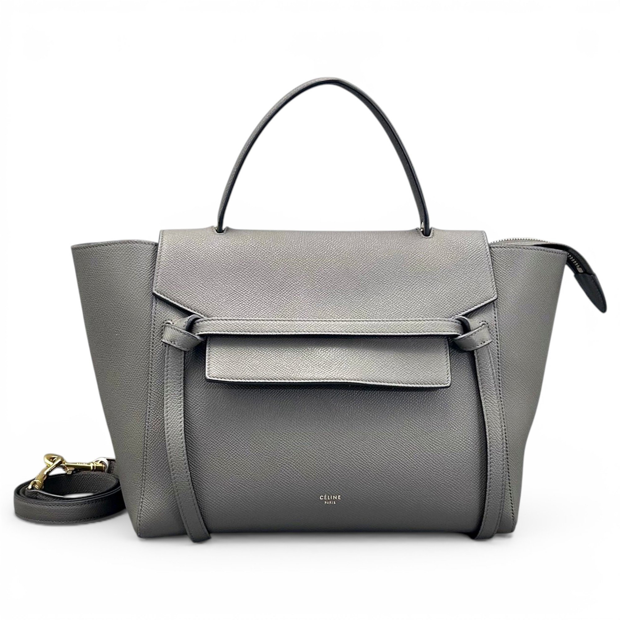 Belt leather handbag