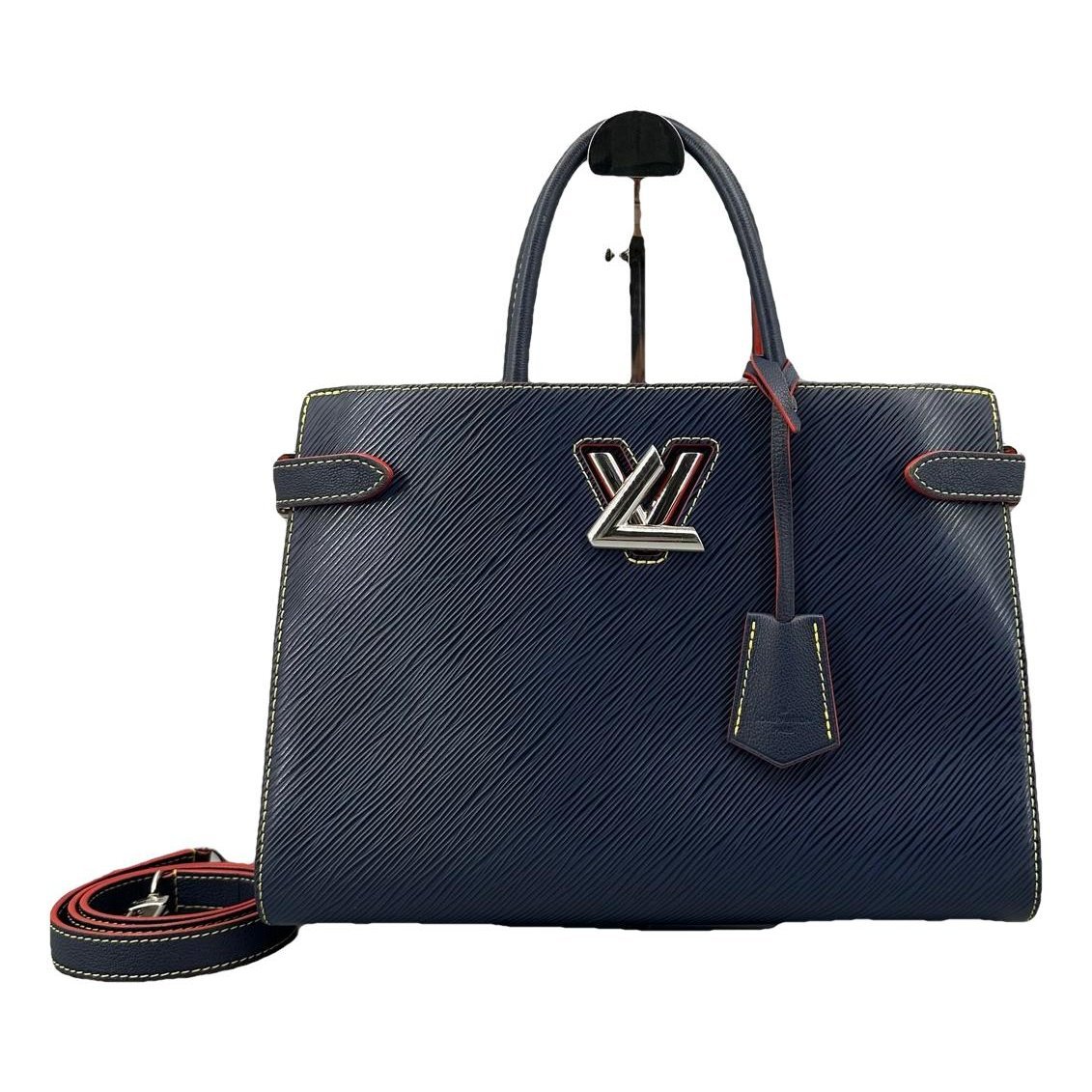 Twist leather handbag