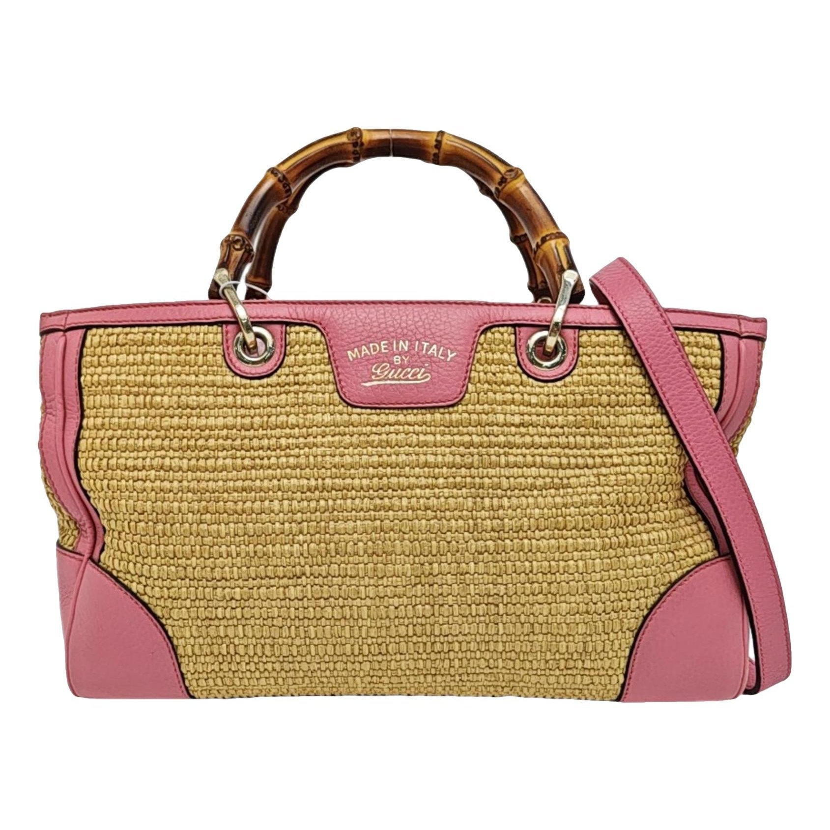 Bamboo Shopper leather tote