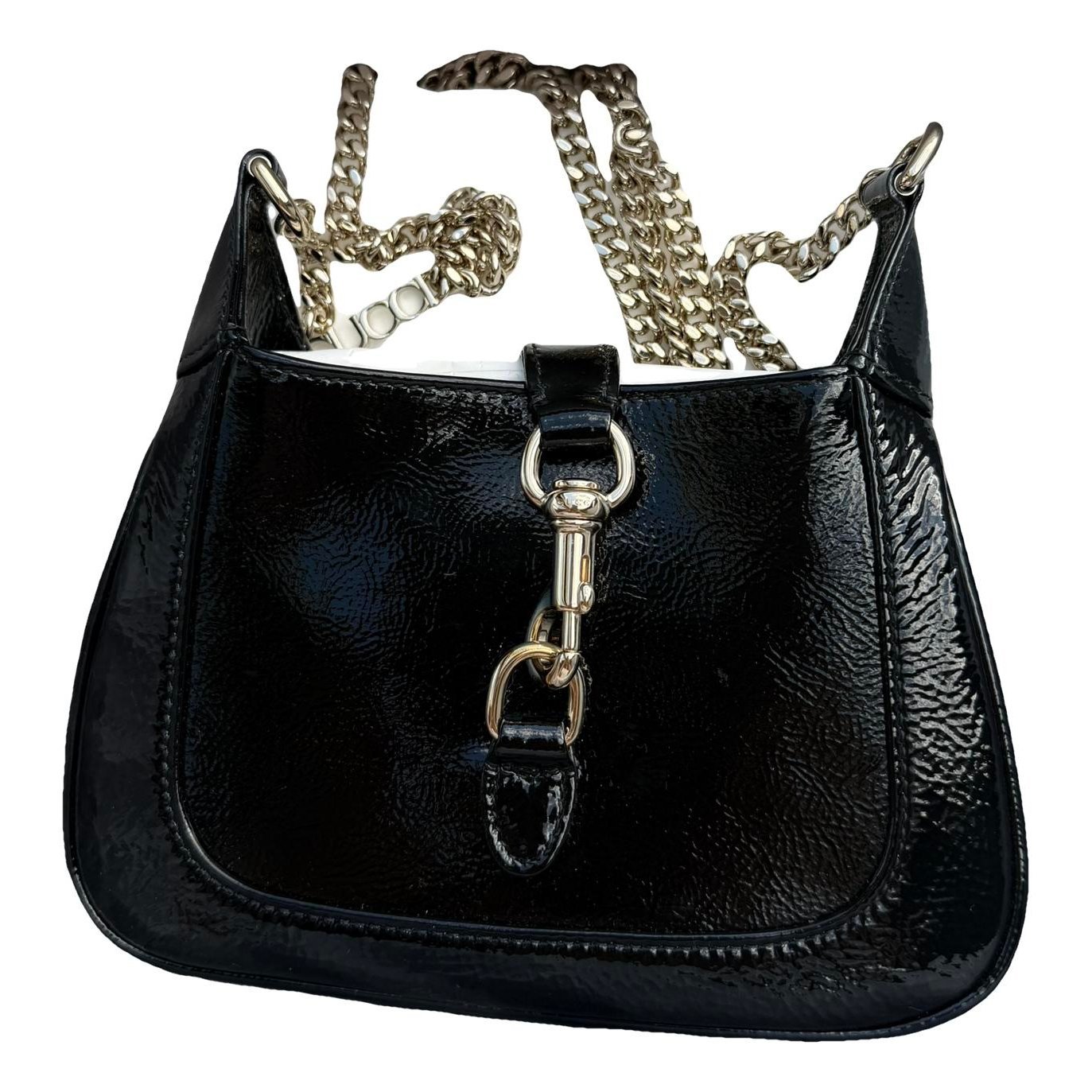 Jackie Notte patent leather bag