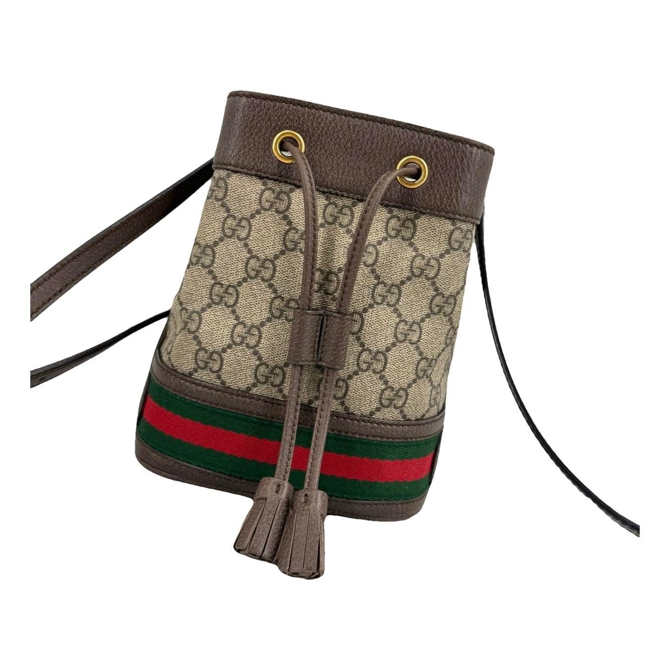 Ophidia Bucket leather handbag