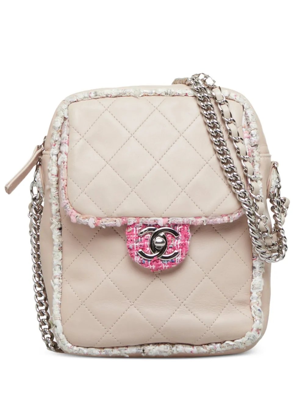 2019 tweed trim crossbody bag