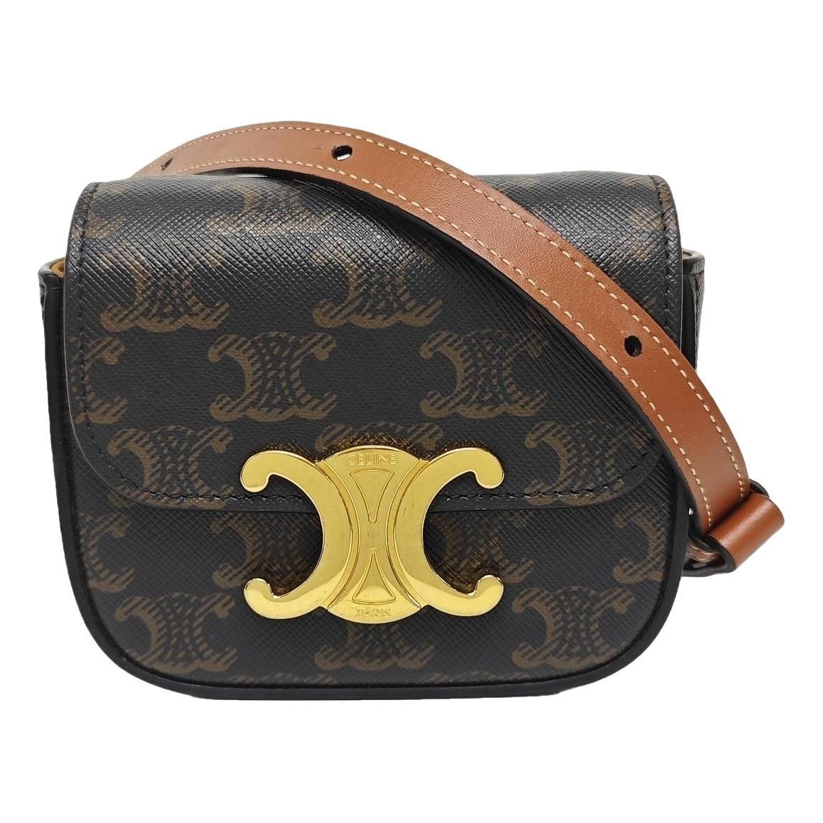 Triomphe leather handbag
