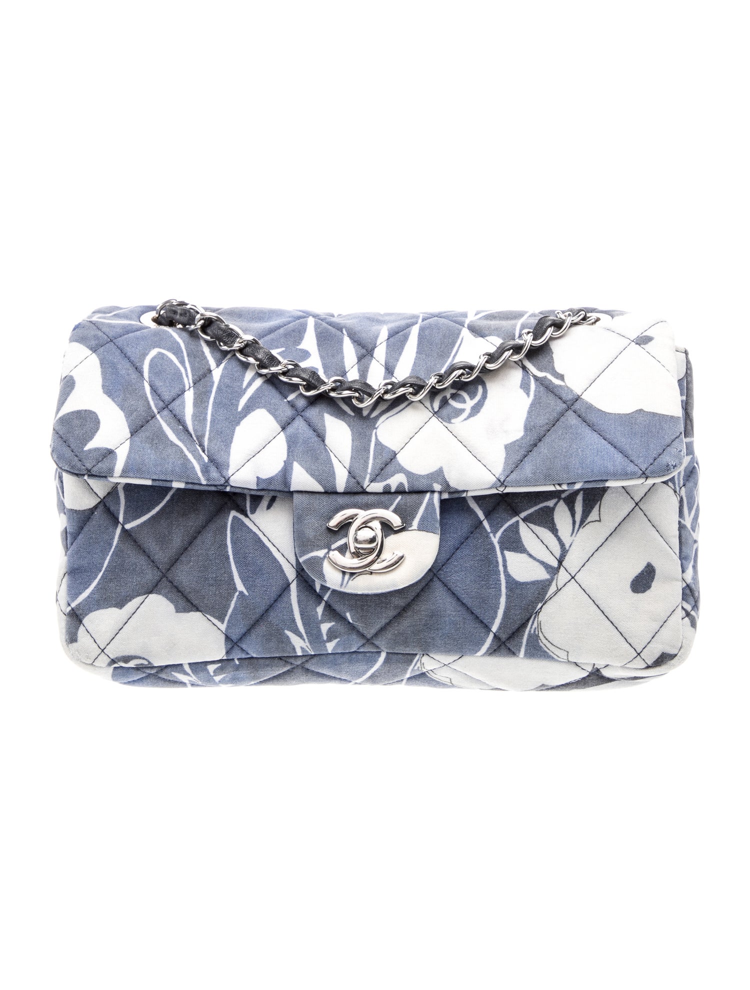 Medium Camellia Single Flap Bag
