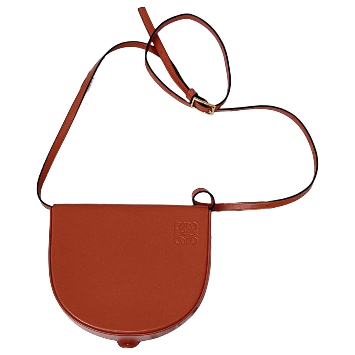 Heel leather handbag