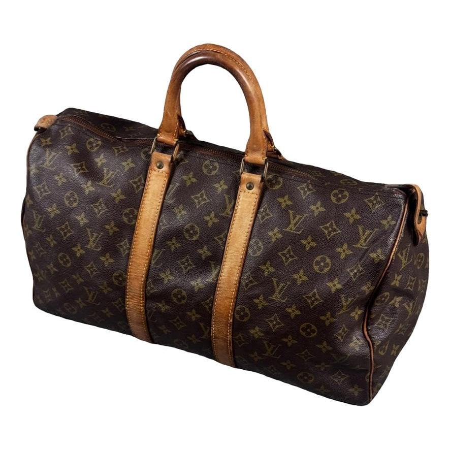 Keepall linen travel bag