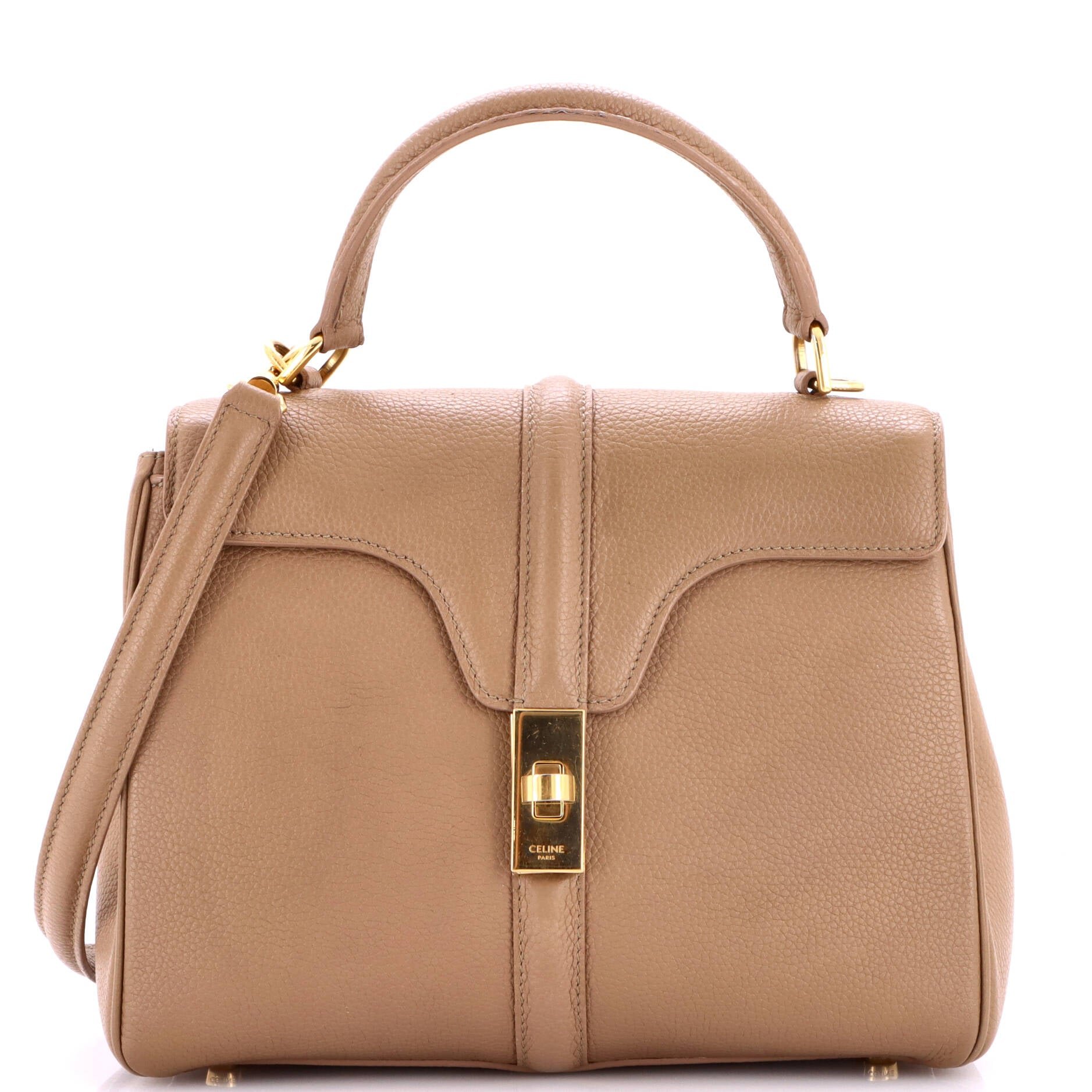 16 Top Handle Bag Grained Calfskin Small