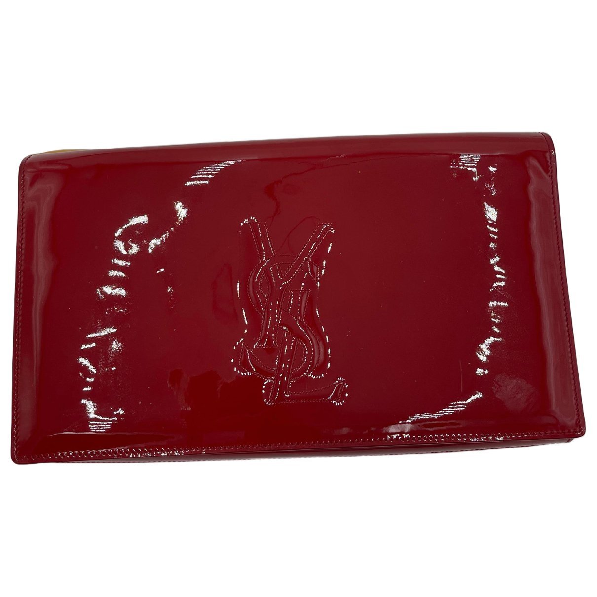 Leather clutch bag