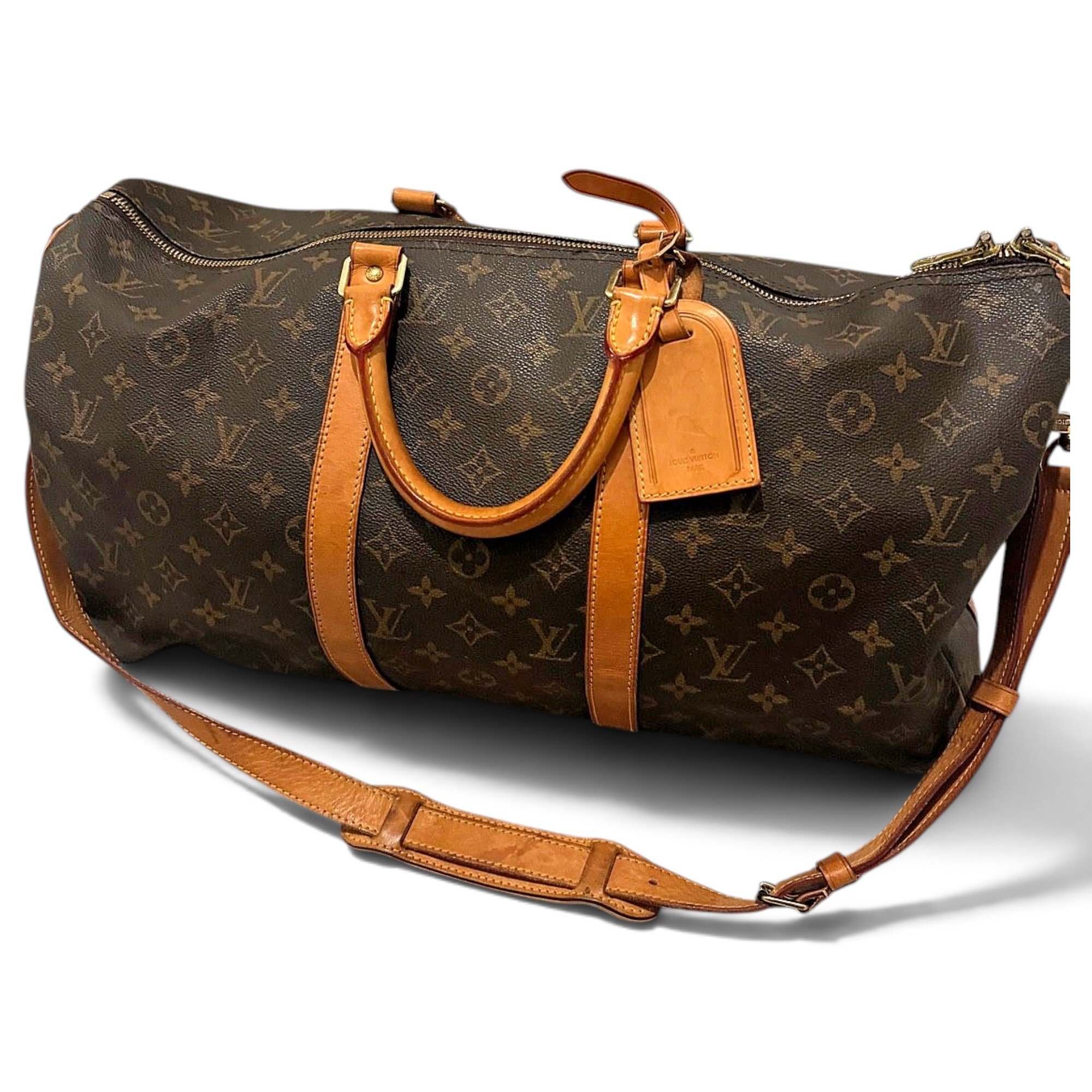 Louis Vuitton Keepall leather 48h bag
