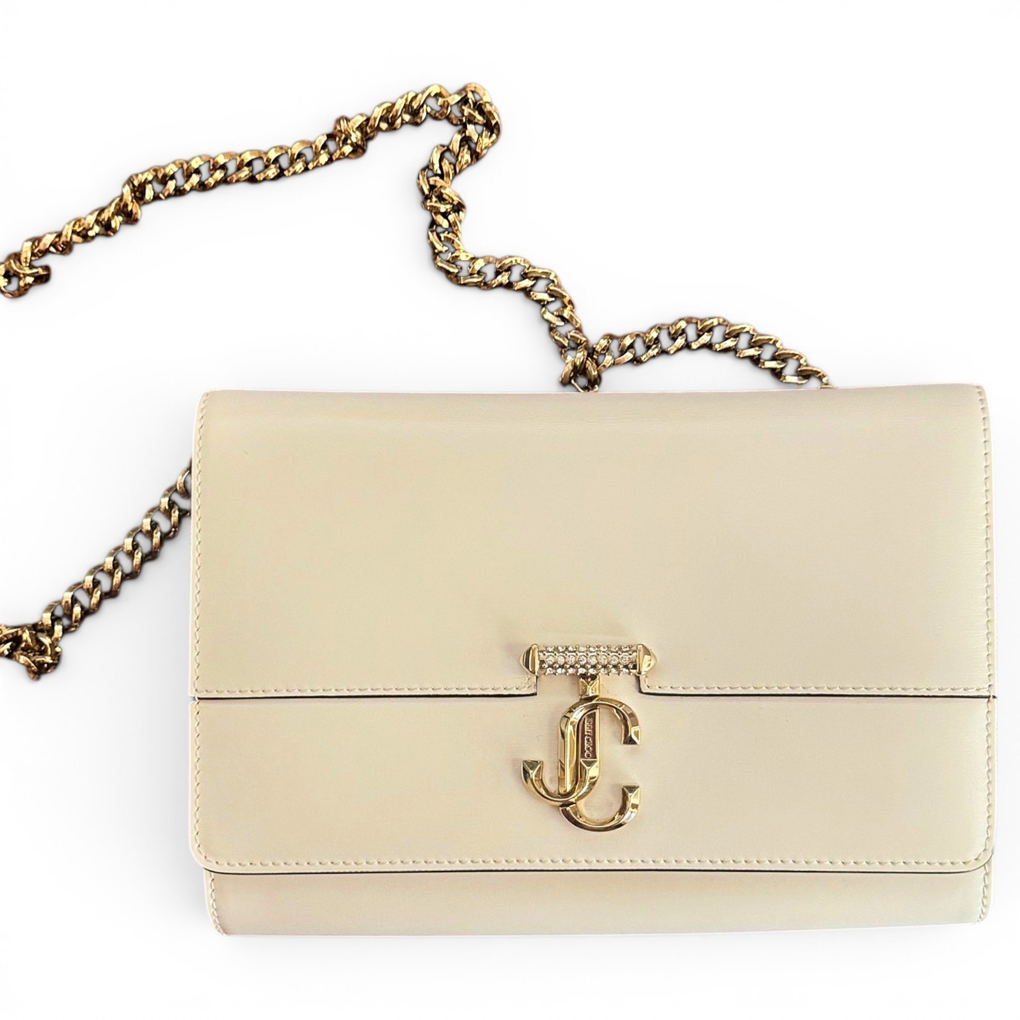 Candy leather clutch bag