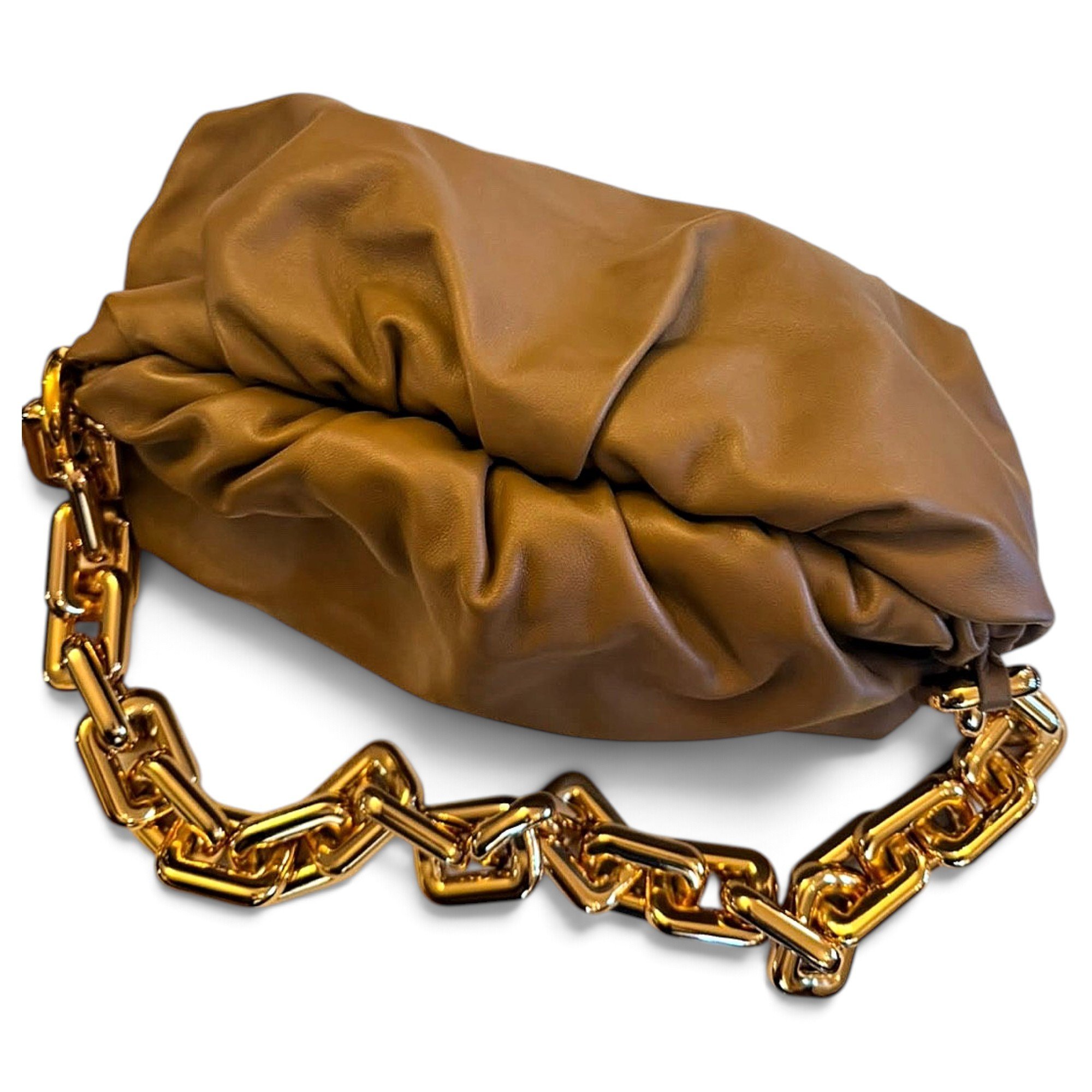 Chain Pouch leather handbag