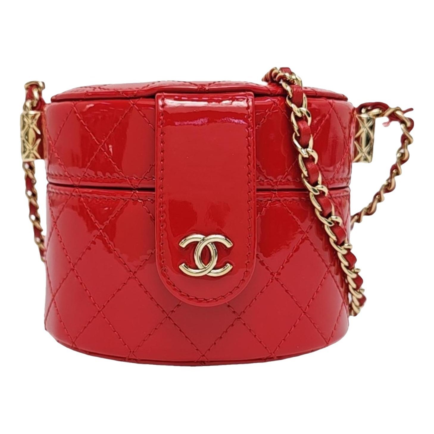 Patent leather handbag
