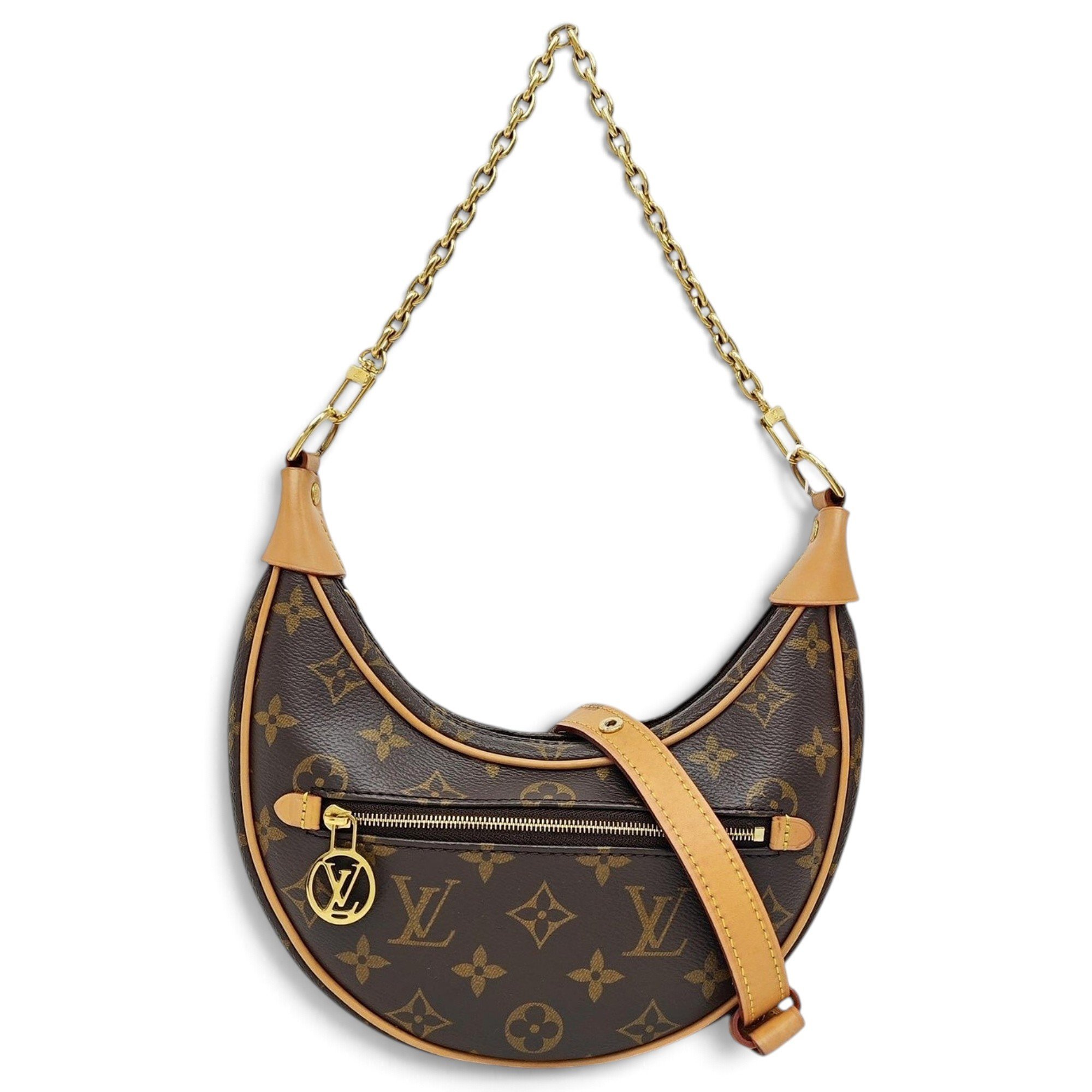 Loop leather handbag