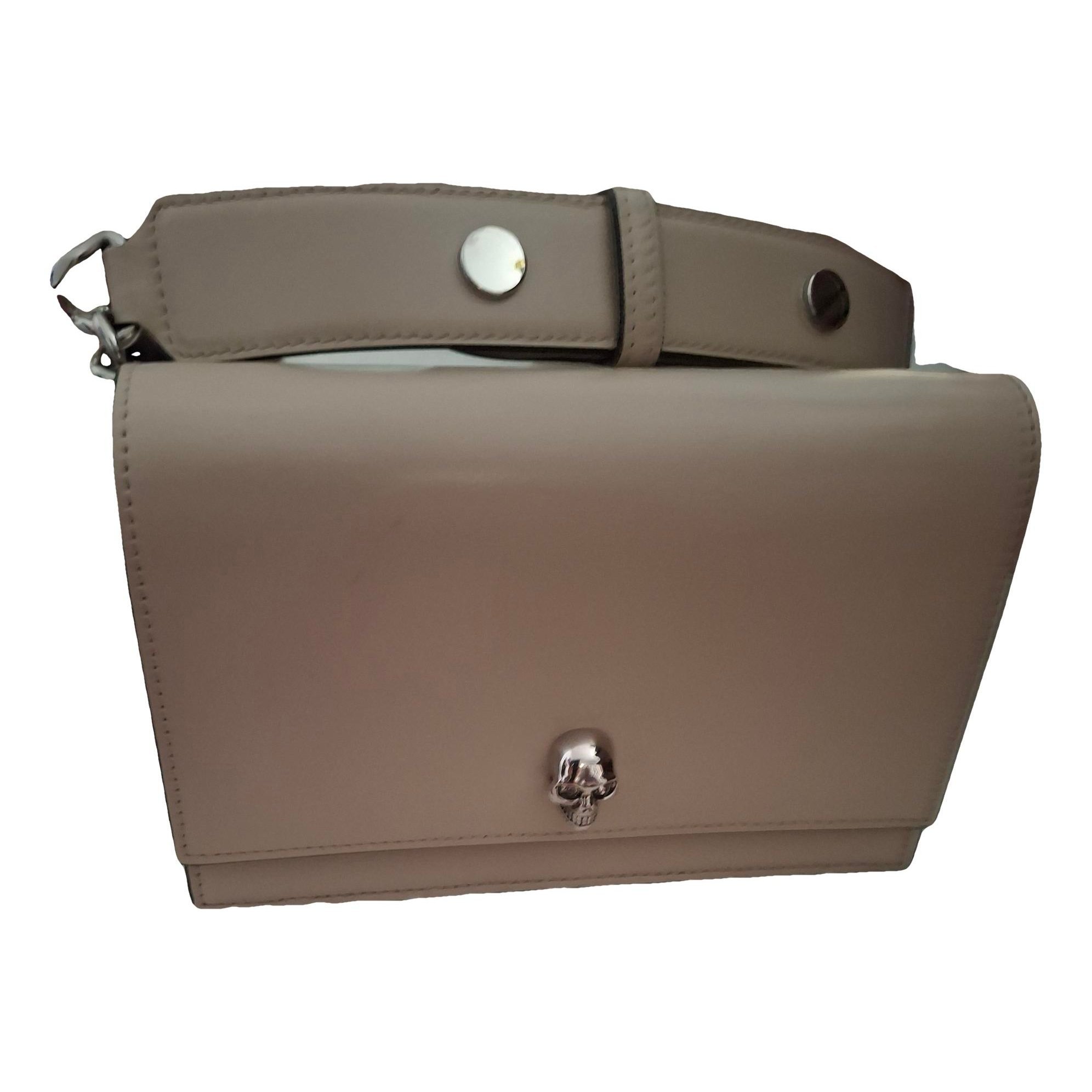 Skull leather crossbody bag