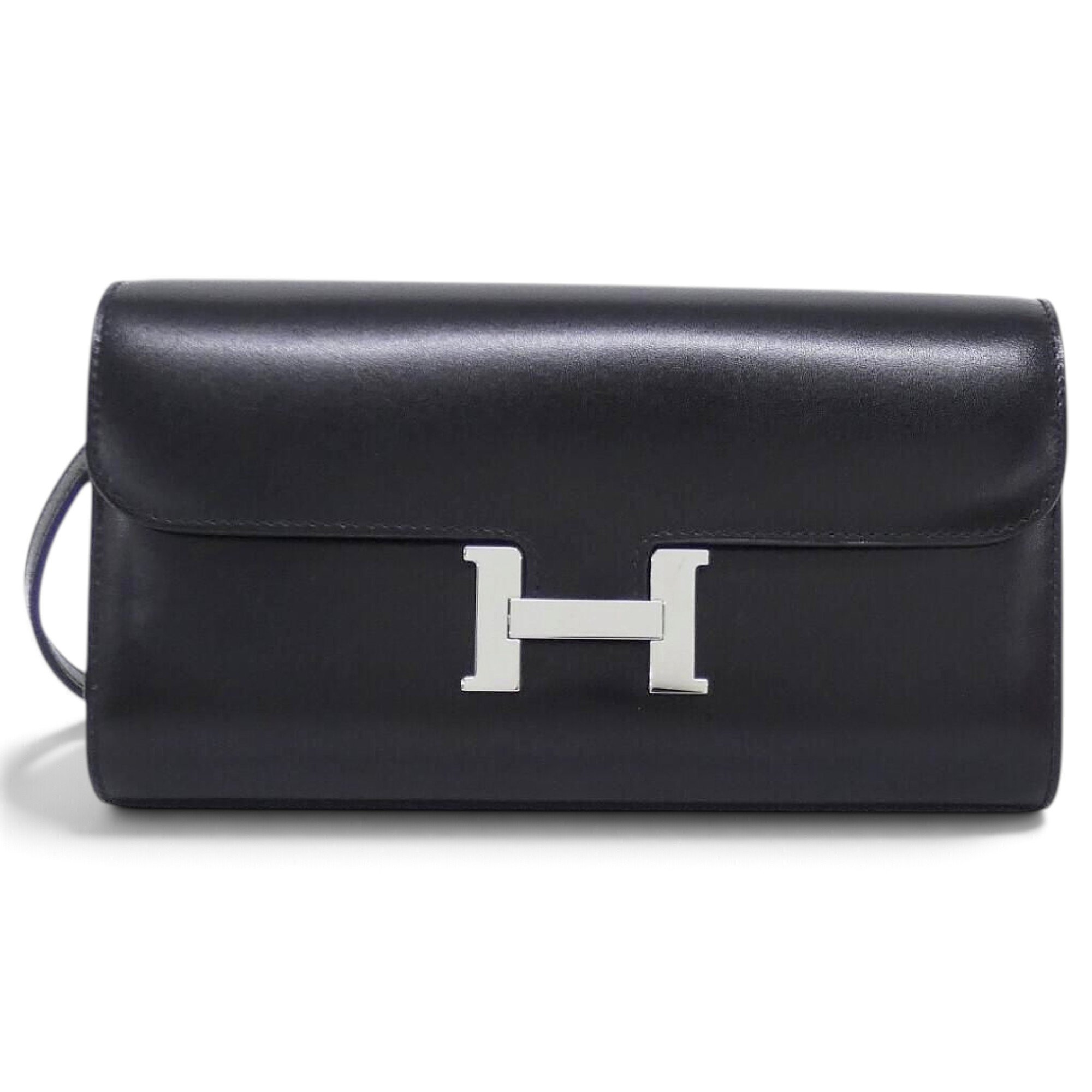 Hermes Constance Handbag Black Box Calf Leather