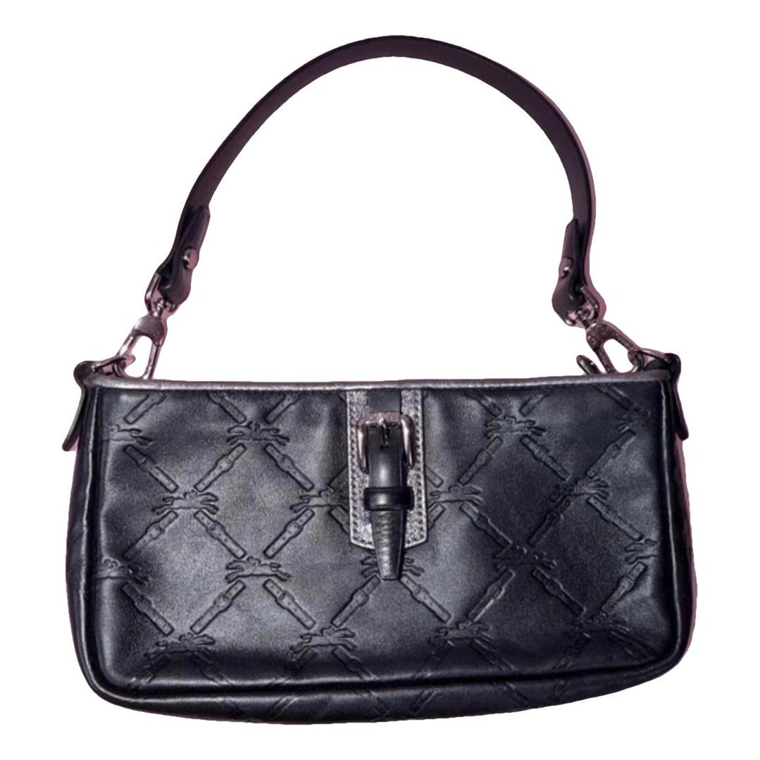 Leather clutch bag